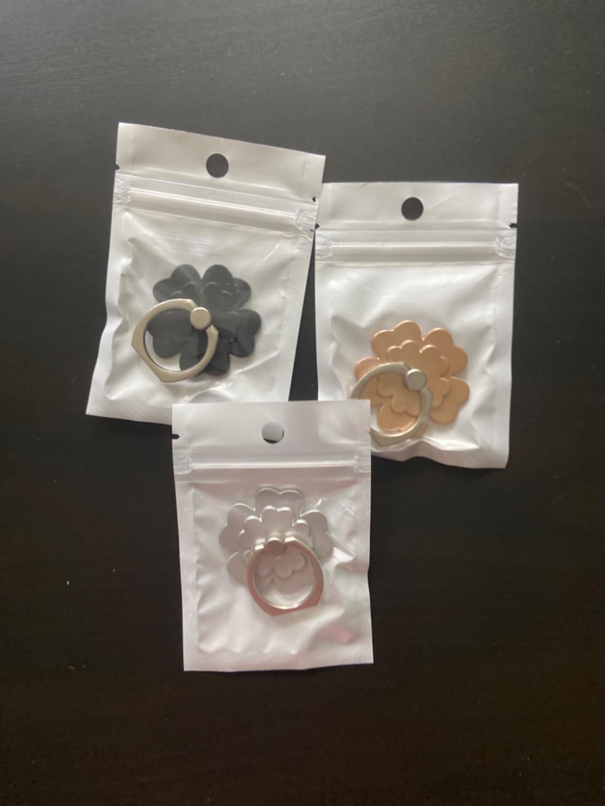 Cell Phone Ring Stand Finger Ring Holder 360 Rotation Phone Holder Ring Grip Compatible with Apple iPhone Samsung and Other Smart Phones or Phone Case 4-Pack - Customer Photo 4