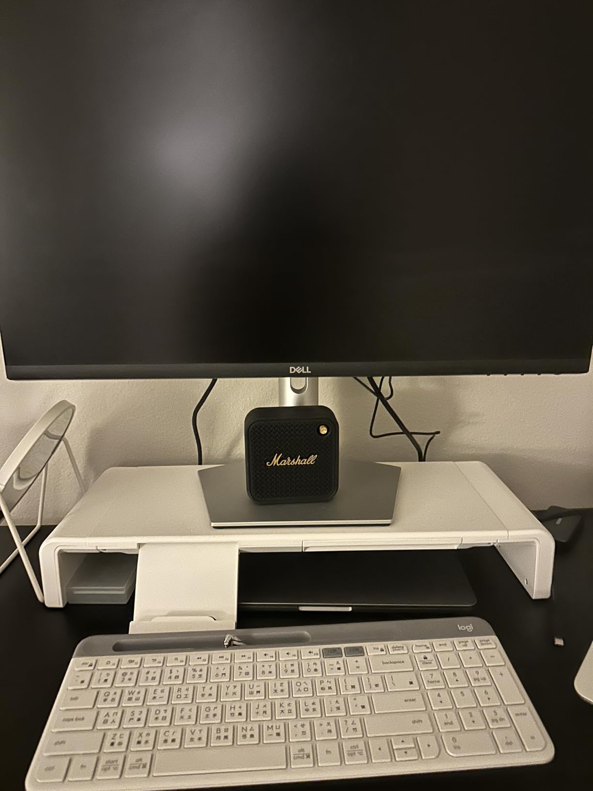 Monitor Stand Riser, Klearlook Foldable Computer Monitor Riser,Height Adjustable Computer Stand, Desk Shelf Riser with Storage Drawer & Tablet Phone Stand for Computer, Desktop, Laptop (Black) Customer Review Monitor Stand Riser, Klearlook Foldable Computer Monitor Riser,Height Adjustable Computer Stand, Desk Shelf Riser with Storage Drawer & Tablet Phone Stand for Computer, Desktop, Laptop (Black) - Customer Photo 1