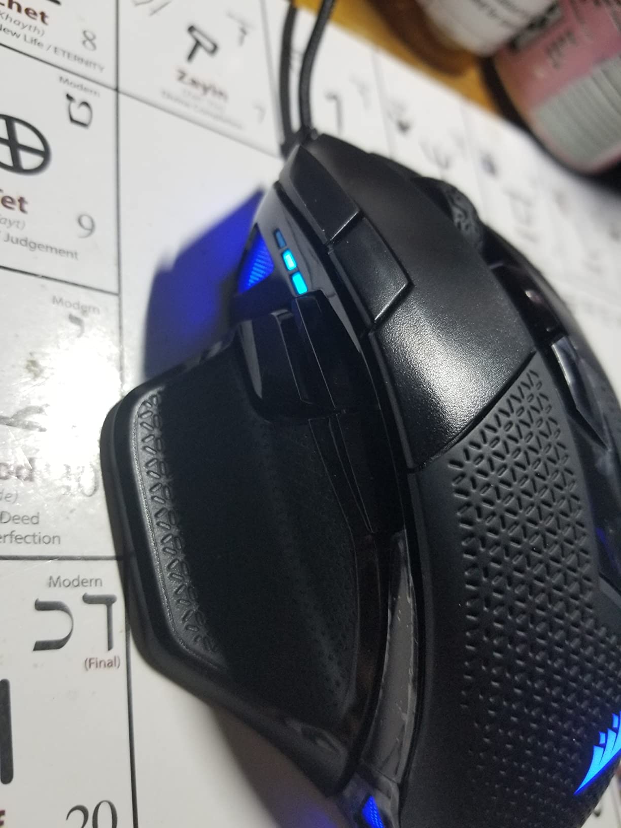 Corsair NIGHTSWORD RGB Gaming Mouse for FPS, MOBA - 18,000 DPI - 10 Programmable Buttons - Weight System - iCUE Compatible - Black Customer Review Corsair NIGHTSWORD RGB Gaming Mouse for FPS, MOBA - 18,000 DPI - 10 Programmable Buttons - Weight System - iCUE Compatible - Black - Customer Photo 2
