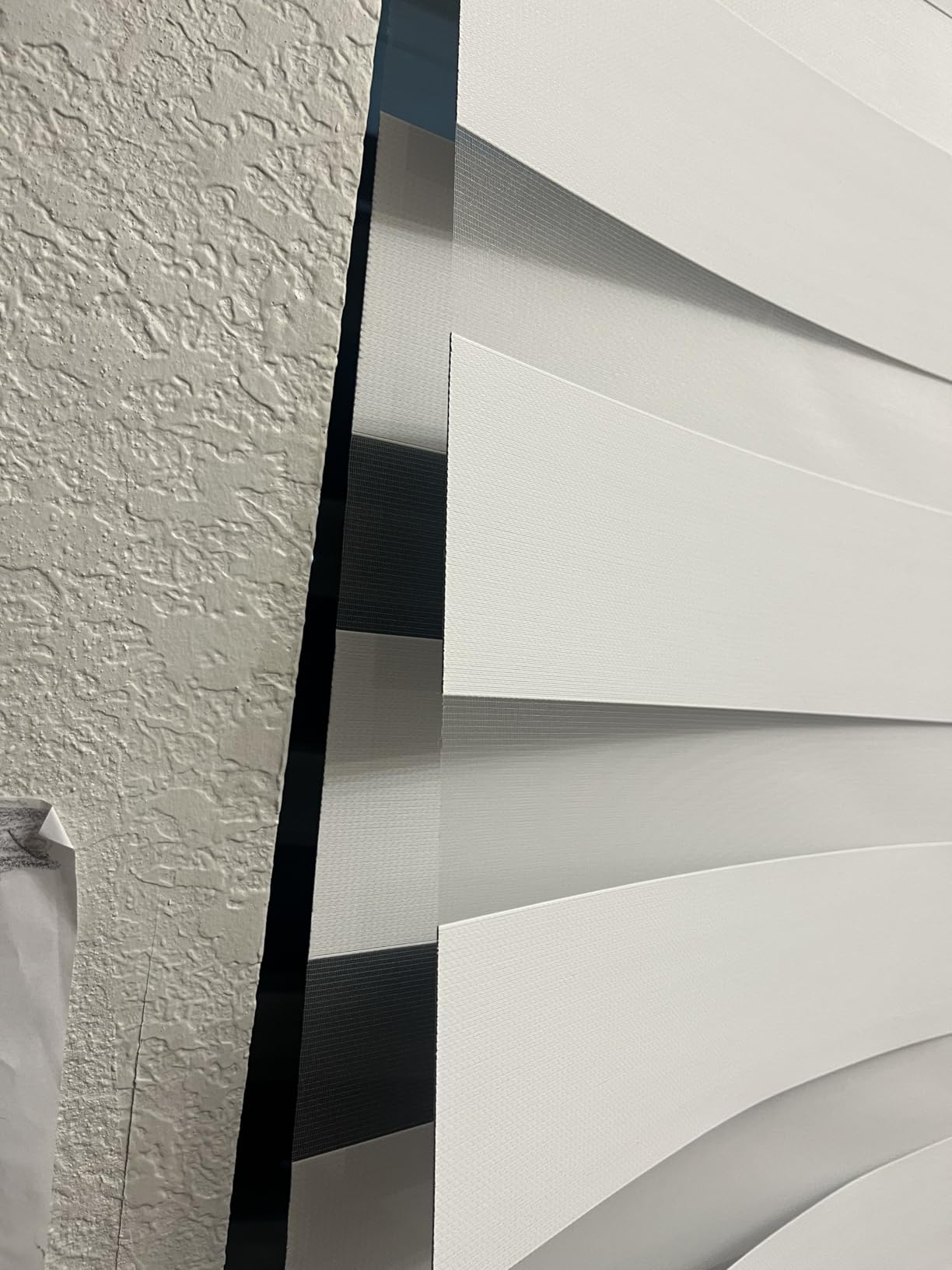 Yoolax Motorized Zebra Blinds Works with Alexa, Motorized Blinds with Remote Custom Size, Privacy Electric Zebra Shades for Windows (80% Shading Luxury Grey) - Customer Photo 2