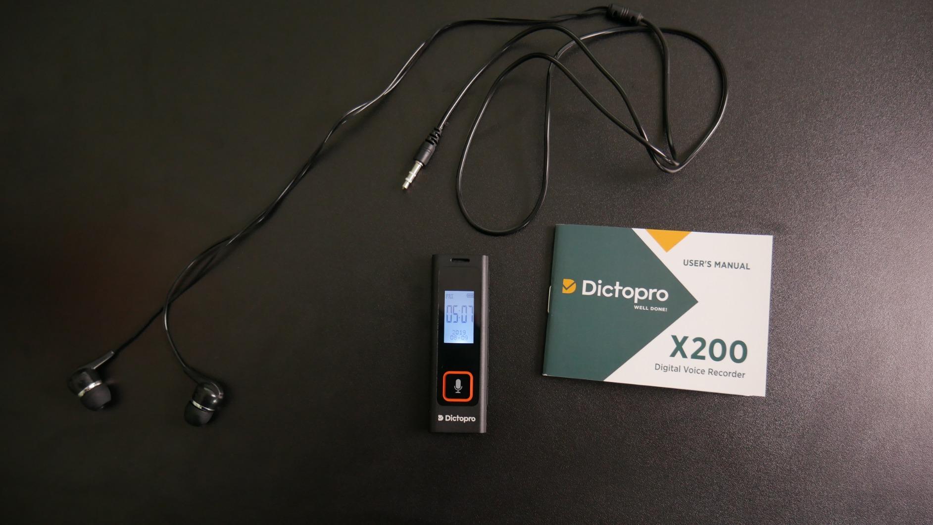 Dictopro X200 Voice Recorder – 32GB Memory Ultra-Compact Design - Customer Photo 1