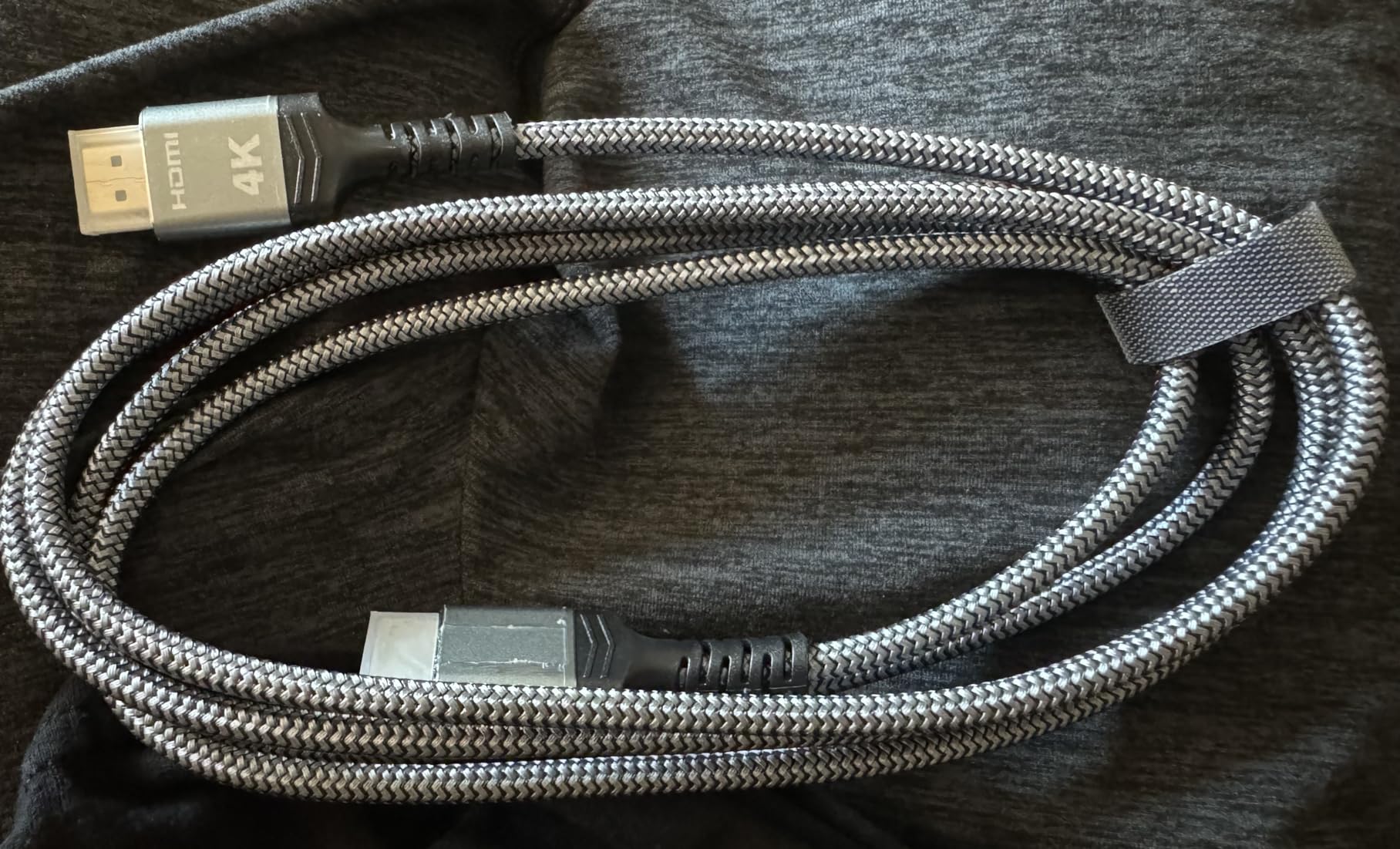 Highwings 4K HDMI Cable 6.6FT/2m | High-Speed HDMI 2.0 Quality Cord 4K@60Hz, Braided Nylon & Gold Connectors, HDR, Ethernet, ARC, 3D, HDCP 2.2, Compatible for PS-5/4/3/ HDTV/Monitor/DVD/Streaming Customer Review Highwings 4K HDMI Cable 6.6FT/2m | High-Speed HDMI 2.0 Quality Cord 4K@60Hz, Braided Nylon & Gold Connectors, HDR, Ethernet, ARC, 3D, HDCP 2.2, Compatible for PS-5/4/3/ HDTV/Monitor/DVD/Streaming - Customer Photo 5