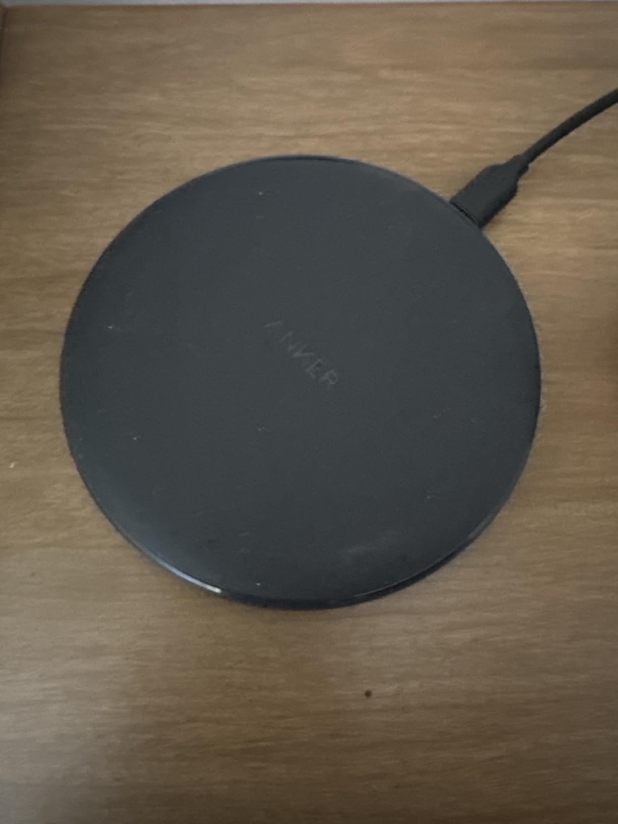 Anker 313 Wireless Charger (Pad), Qi-Certified, 10W Max Fast Charging for Samsung, Compatible with iPhone 16 Plus/15 Plus/14 Plus/12, AirPods (No AC Adapter, Not MagSafe Magnetic Charging Compatible) Customer Review Anker 313 Wireless Charger (Pad), Qi-Certified, 10W Max Fast Charging for Samsung, Compatible with iPhone 16 Plus/15 Plus/14 Plus/12, AirPods (No AC Adapter, Not MagSafe Magnetic Charging Compatible) - Customer Photo 1