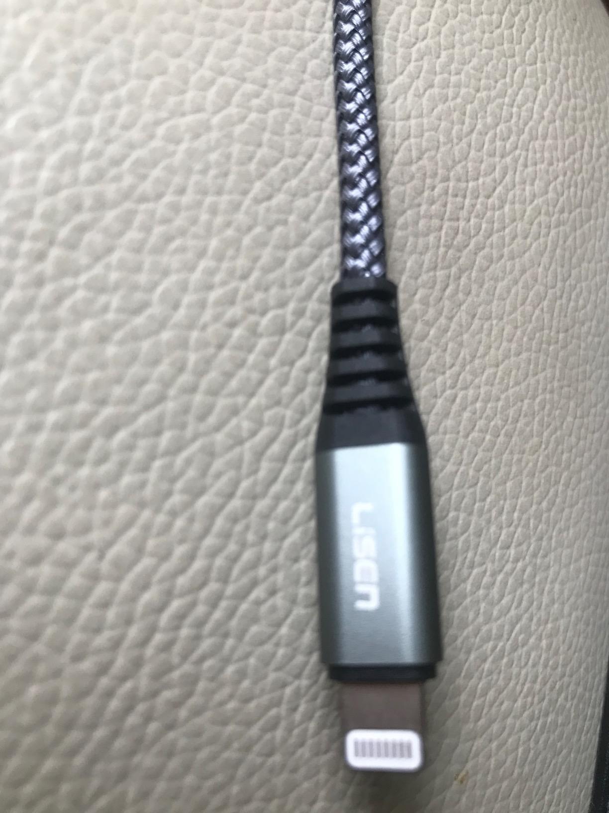 LISEN iPhone Charger Cable USB A to Lightning Cable,Sturdy Nylon Braided Fast Charging Cord Compatible with iPhone 11/Pro/X/Xs Max/XR/8 Plus /7 Plus/6/ iPad,6.6FT,Red Customer Review LISEN iPhone Charger Cable USB A to Lightning Cable,Sturdy Nylon Braided Fast Charging Cord Compatible with iPhone 11/Pro/X/Xs Max/XR/8 Plus /7 Plus/6/ iPad,6.6FT,Red - Customer Photo 1