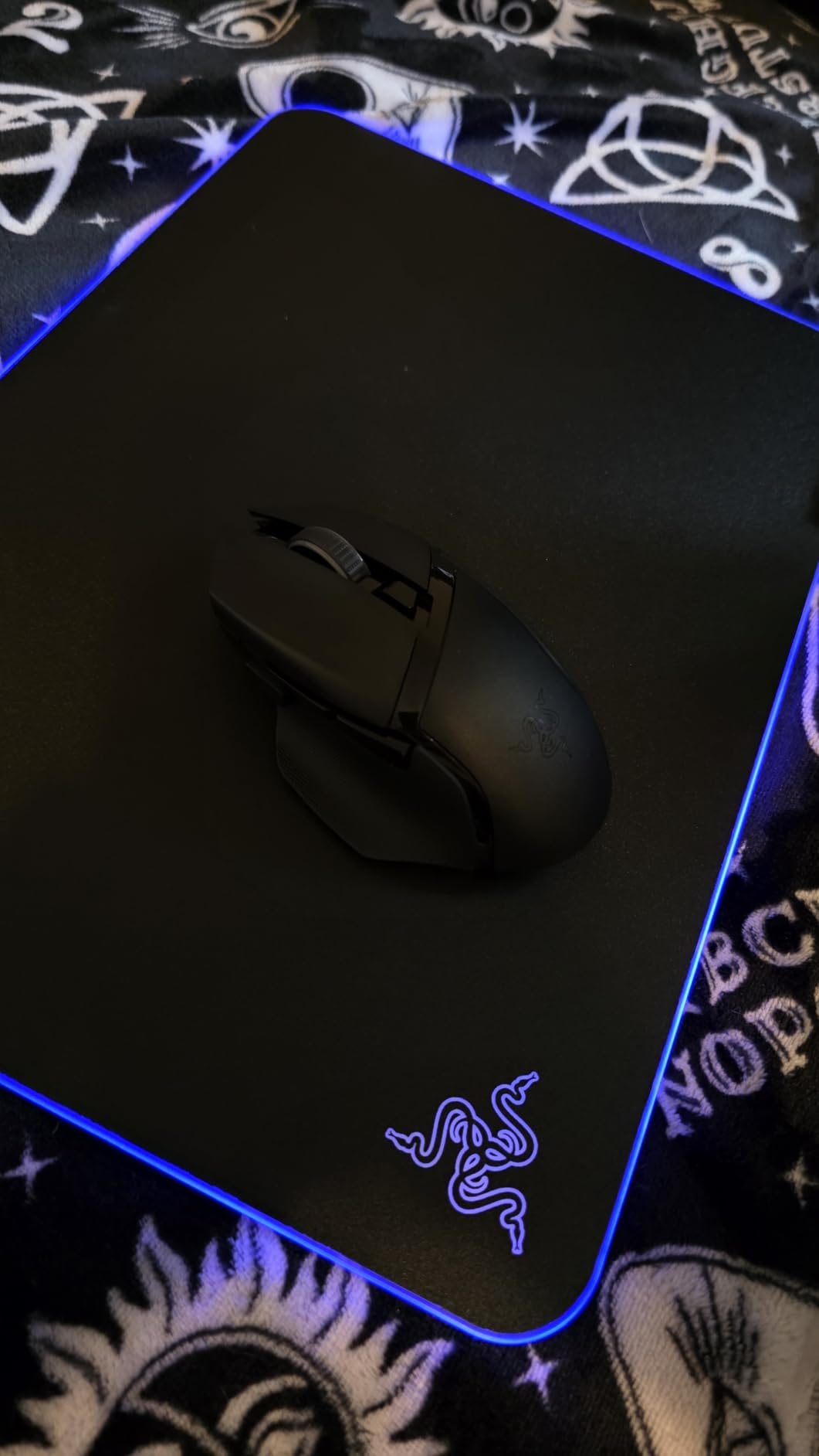 Razer Firefly Hard V2 RGB Gaming Mouse Pad: Customizable Chroma Lighting, Built-in Cable Management, Balanced Control & Speed, Non-Slip Rubber Base - Customer Photo 1