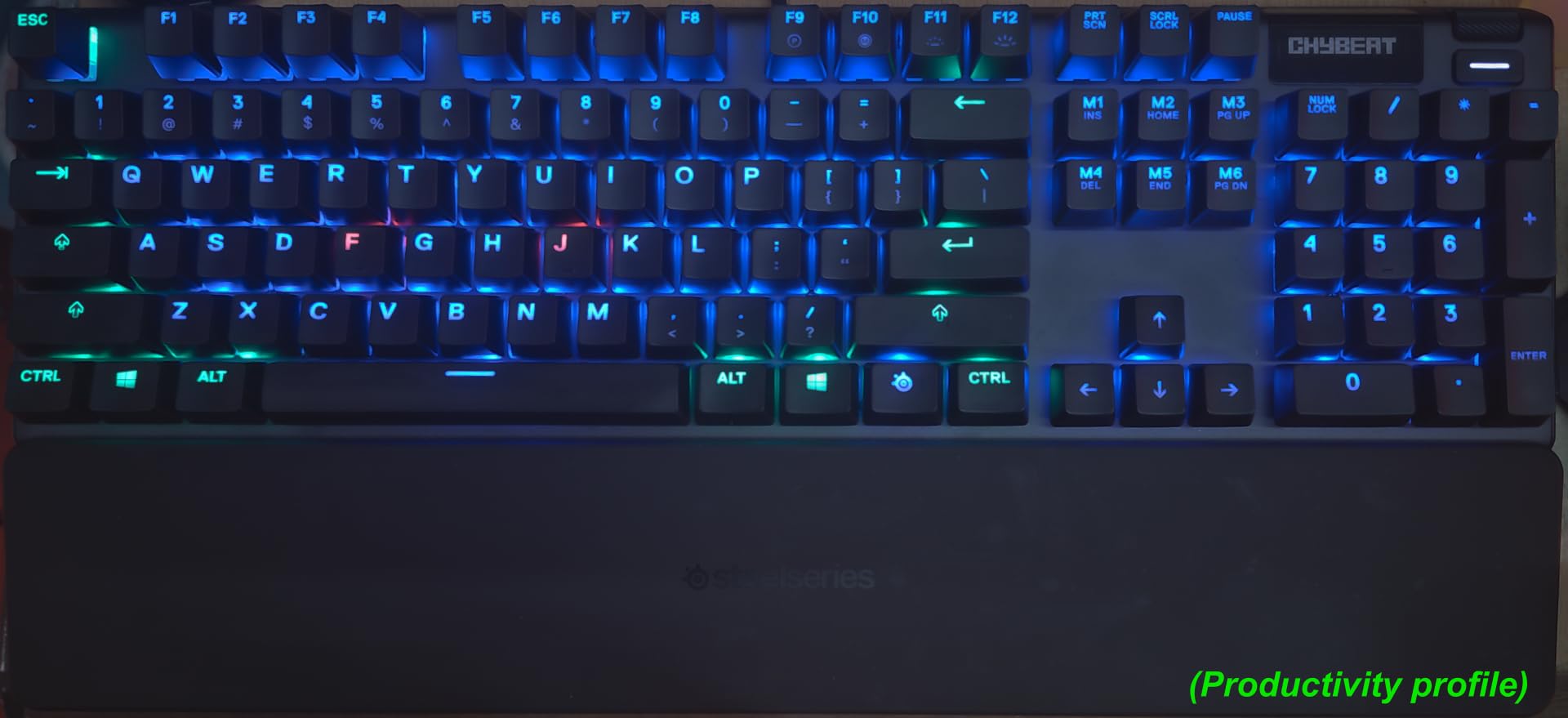 SteelSeries Apex 3 RGB Gaming Keyboard – 10-Zone RGB Illumination – IP32 Water Resistant – Premium Magnetic Wrist Rest (Whisper Quiet Gaming Switch) - Customer Photo 2