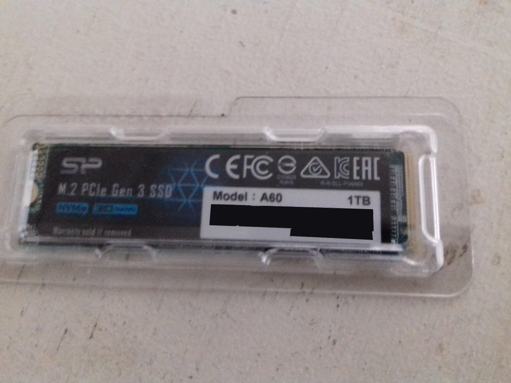 Silicon Power 512GB NVMe M.2 PCIe Gen3x4 2280 SSD (SP512GBP34A60M28) Customer Review Silicon Power 512GB NVMe M.2 PCIe Gen3x4 2280 SSD (SP512GBP34A60M28) - Customer Photo 2