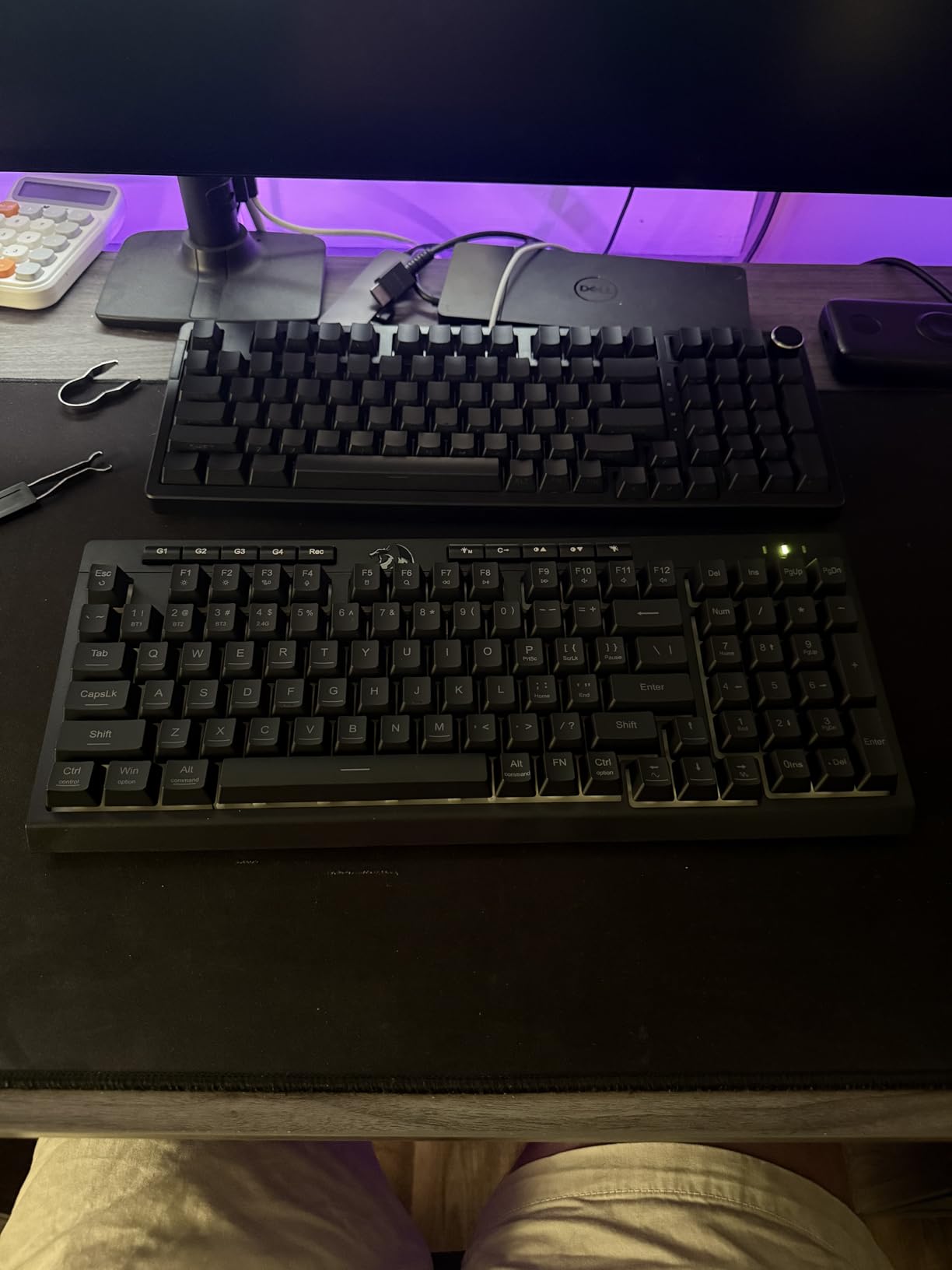 Redragon K512 Shiva RGB Backlit Membrane Gaming Keyboard with Multimedia Keys, Linear Mechanical-Feel Switch, 6 Extra On-Board Macro Keys, Dedicated Media Control, Detachable Wrist Rest - Customer Photo 2