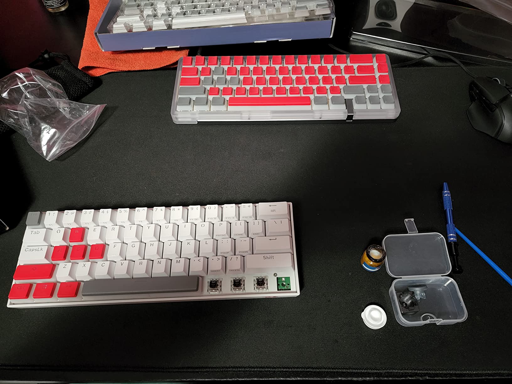 Redragon K530 Pro Draconic 60% Wireless RGB Mechanical Keyboard, BT/2.4Ghz/Wired 3-Mode 61 Keys Compact Gaming Keyboard w/Hot-Swap Socket, Free-Mod Plate Mounted PCB & Tactile Brown Switch - Customer Photo 2