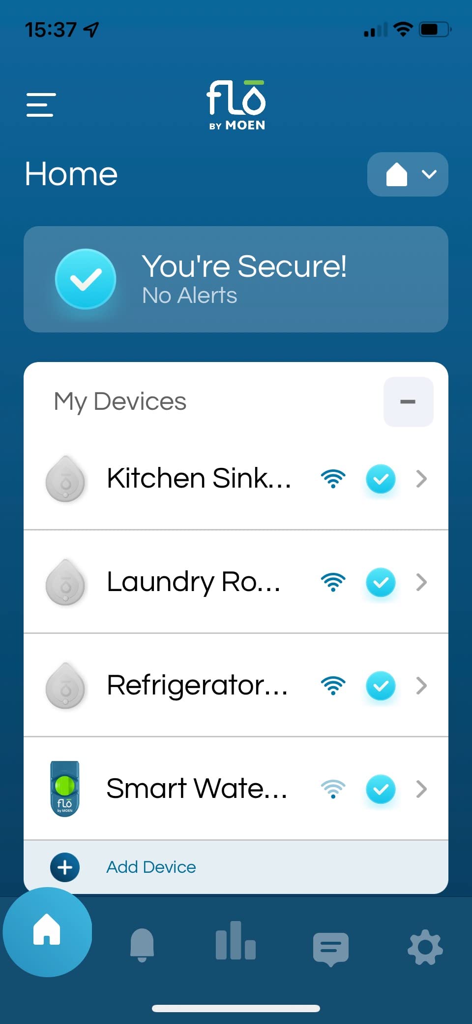 Moen White Flo Smart Water Leak Detector, Water Sensor Alarm for Home, 3-Pack, 920-005 - Customer Photo 1