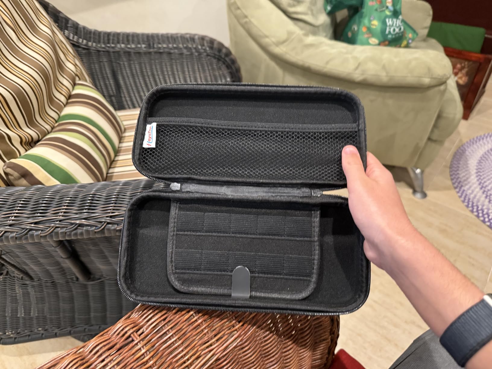 HEYSTOP Carry Case Compatible with Nintendo Switch & Nintendo Switch OLED Model 2021, Portable Travel Carry Case for Accessories and Console, Black - Customer Photo 2