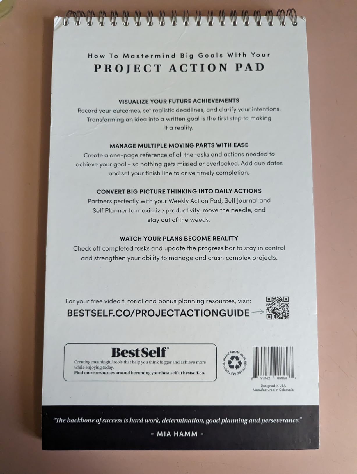 BestSelf Project Action Pad - Daily Task Planner, To-Do List & Action Pad for Boosting Productivity and Effective Project Management Customer Review BestSelf Project Action Pad - Daily Task Planner, To-Do List & Action Pad for Boosting Productivity and Effective Project Management - Customer Photo 1