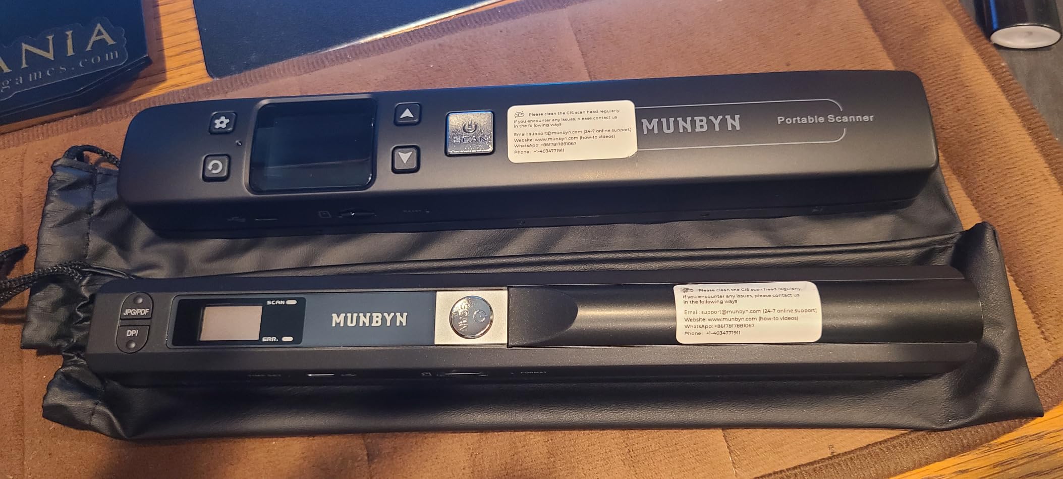 MUNBYN Portable Scanner, Photo Scanner for Documents, Pictures, Texts at 1050 DPI, Flat Scanning, Includes 16GB Card, Wand Document Reader with Wi-Fi or USB for Uploading to PC/Phone, No Driver Needed - Customer Photo 1