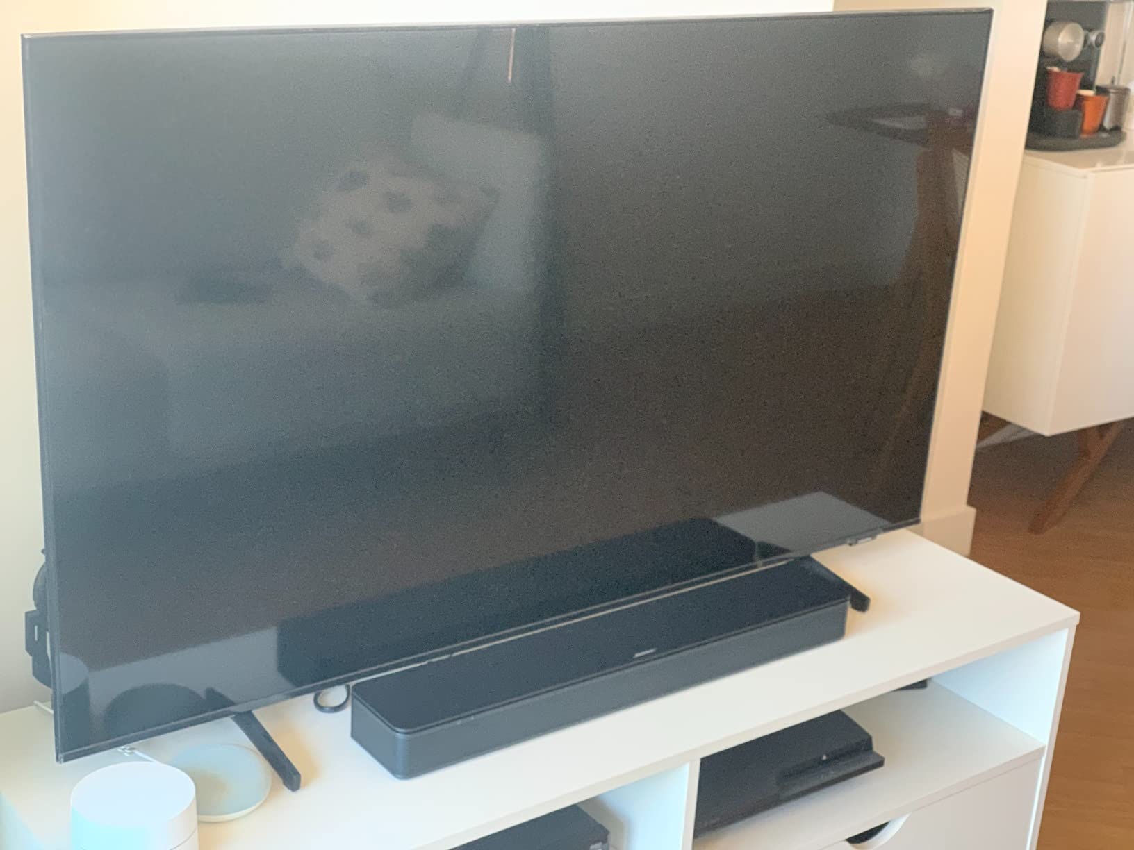 Bose TV Speaker - Soundbar for TV with Bluetooth and HDMI-ARC Connectivity, All-in-One Compact Soundbar, Includes Remote Control, Black Customer Review Bose TV Speaker - Soundbar for TV with Bluetooth and HDMI-ARC Connectivity, All-in-One Compact Soundbar, Includes Remote Control, Black - Customer Photo 4