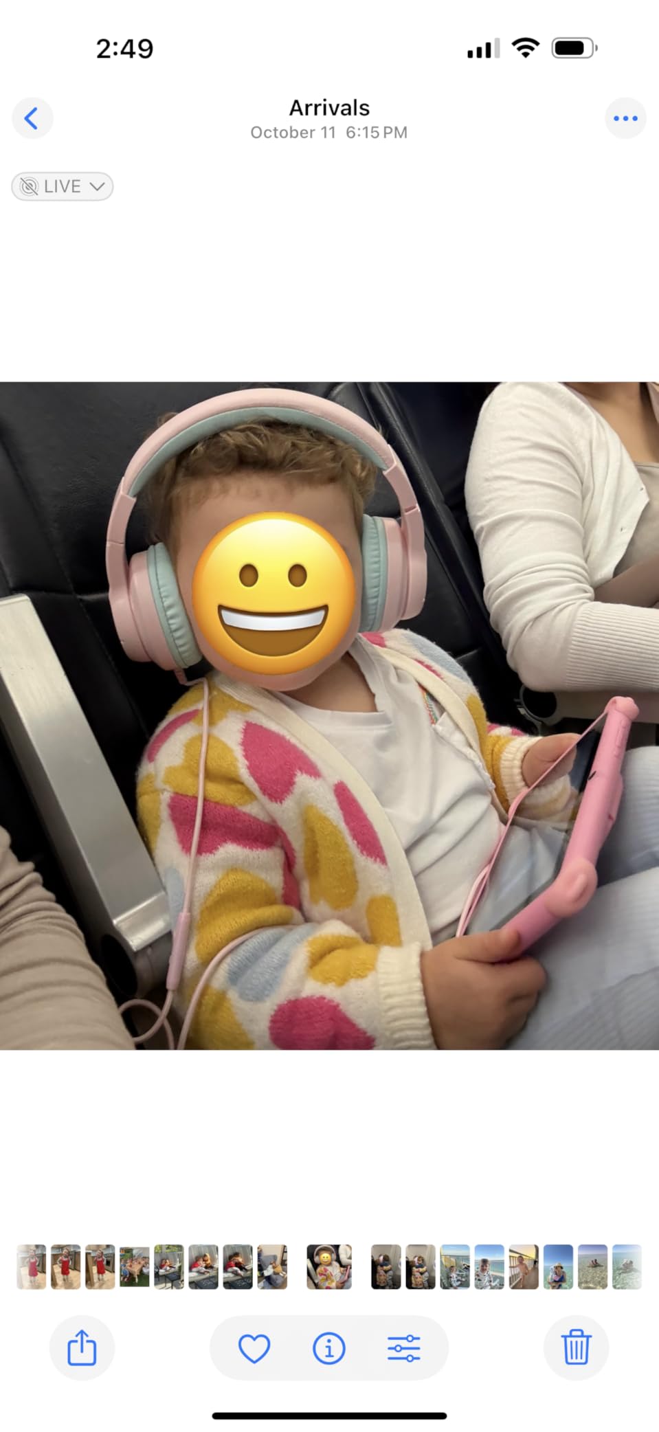 iClever Kids Headphones for School Travel, Safe Volume Limited, HD Mic Stereo Sound Over-Ear Girls Boys Headphones for Kid, FunShare Foldable 3.5mm Wired for iPad Computer, HS19 customer photo 1