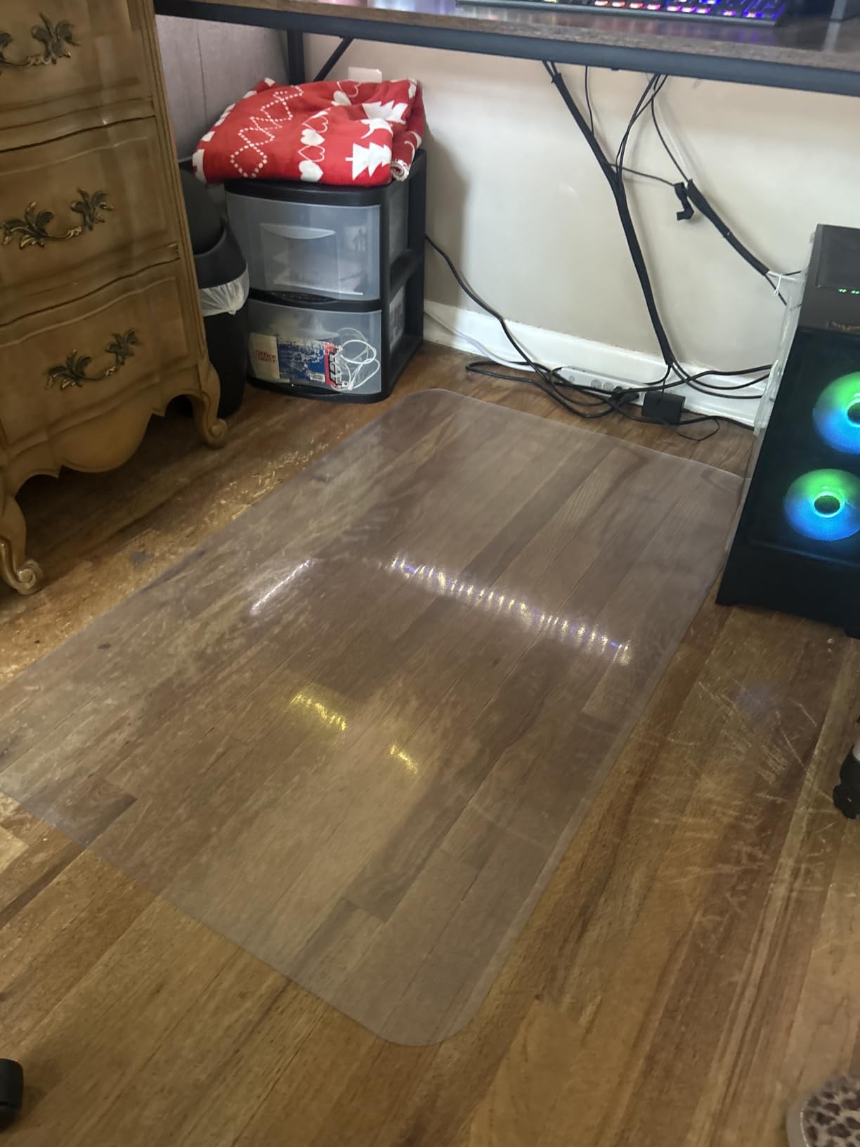 Kuyal Clear Chair mat for Hard Floors 36 x 48 inches Transparent Floor Mats Wood/Tile Protection Mat for Office & Home (36 Kuyal Clear Chair mat for Hard Floors 36 x 48 inches Transparent Floor Mats Wood/Tile Protection Mat for Office & Home (36