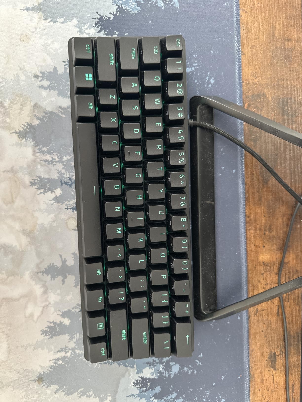 Razer Huntsman Mini 60% Gaming Keyboard: Clicky Optical Switches - Rapid Trigger Mode - Chroma RGB Lighting - PBT Keycaps - Onboard Memory - Snap Tap - Classic Black - Customer Photo 2