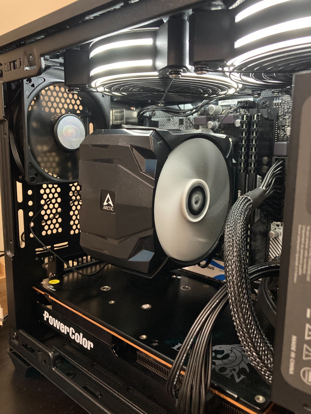Cooler Master NR200 White Mini-ITX PC Case Ready, Horizontal GPU Mount, Designed Ready Nvidia RTX 5070 Ti | AMD RX 9070 XT, SFX PSU – Ready to Install, Airflow Up To 6 Fans, Vented Panels, DIY Customer Review Cooler Master NR200 White Mini-ITX PC Case Ready, Horizontal GPU Mount, Designed Ready Nvidia RTX 5070 Ti | AMD RX 9070 XT, SFX PSU – Ready to Install, Airflow Up To 6 Fans, Vented Panels, DIY - Customer Photo 5