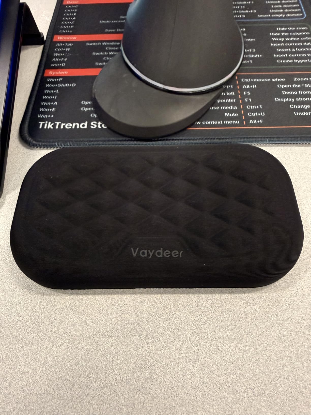 Vaydeer Wrist Rest for Keyboard and Mouse, Computer Ergonomic Wrist Support Pad, Soft Memory Foam Arm Cushion for Desk, Palm Hand Office Laptop Typing - Customer Photo 2