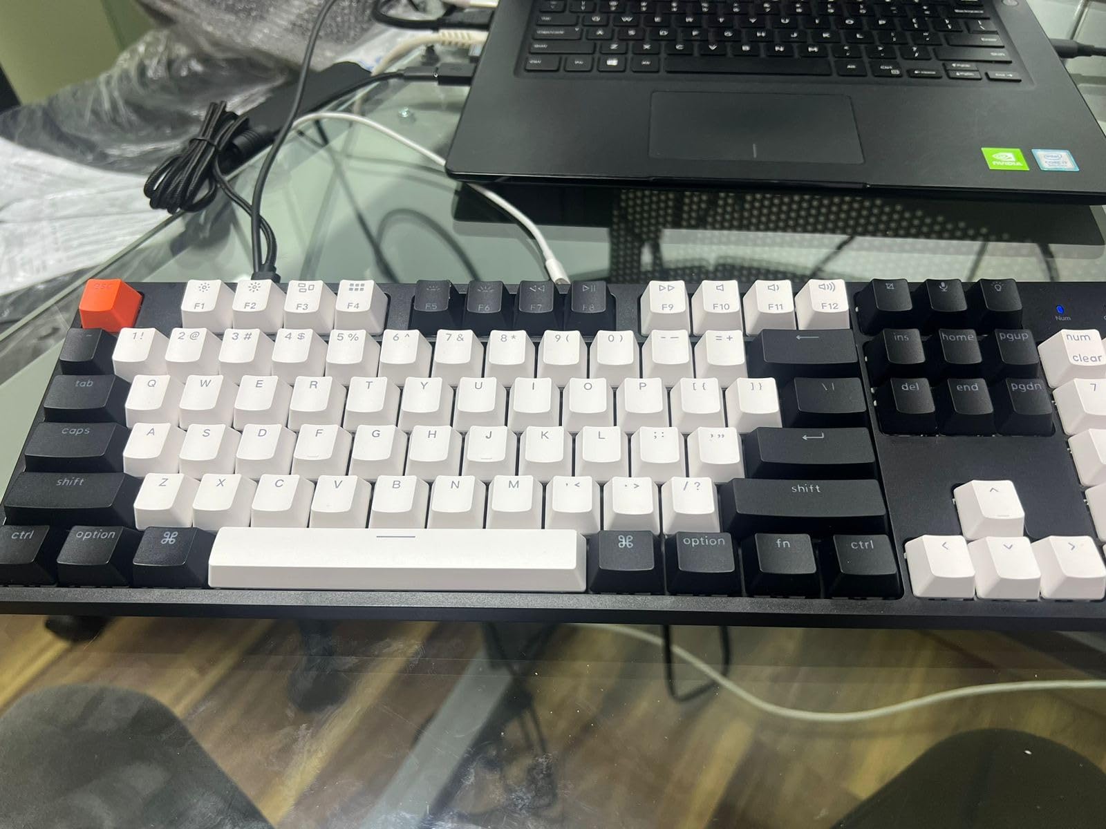 Keychron C2 Full Size Wired Mechanical Keyboard for Mac, Hot-swappable, Gateron G Pro Brown Switch, White Backlight, 104 Keys ABS keycaps Gaming Keyboard for Windows,Type-C Braid Cable Customer Review Keychron C2 Full Size Wired Mechanical Keyboard for Mac, Hot-swappable, Gateron G Pro Brown Switch, White Backlight, 104 Keys ABS keycaps Gaming Keyboard for Windows,Type-C Braid Cable - Customer Photo 1