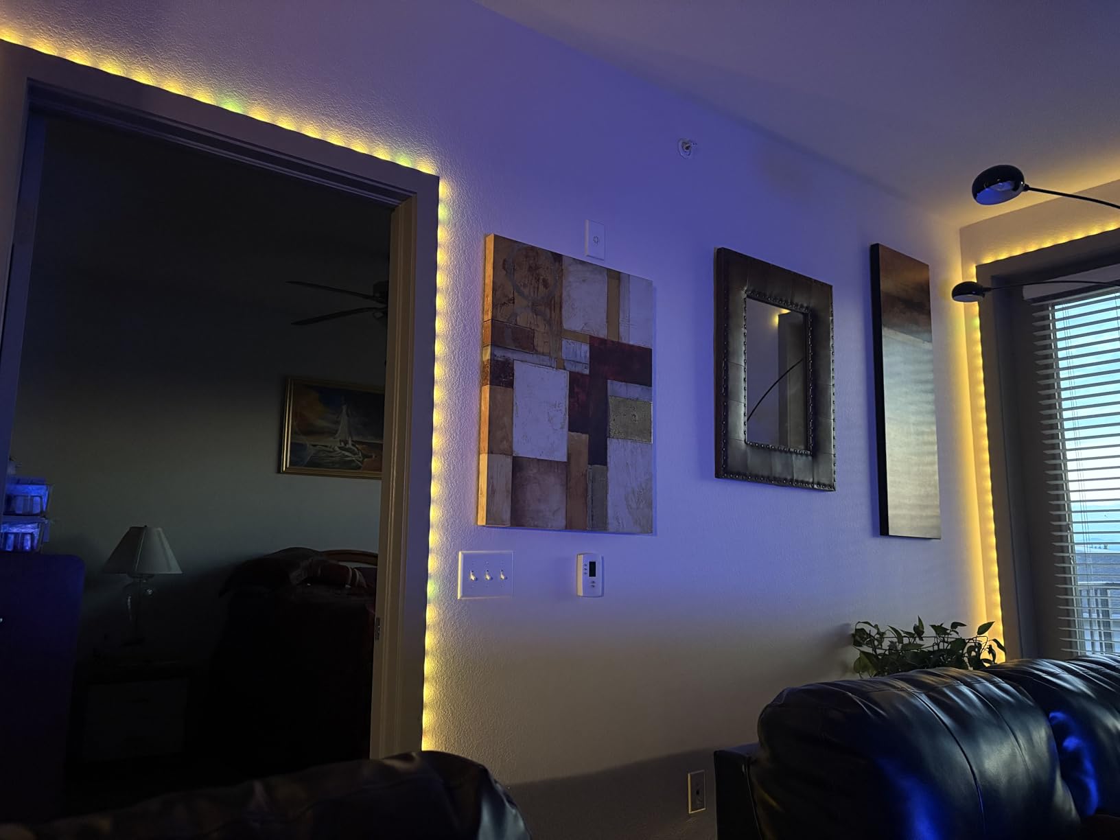 DAYBETTER Led Strip Lights 32.8ft Kit with Remote and Power Supply Color Changing - Customer Photo 5