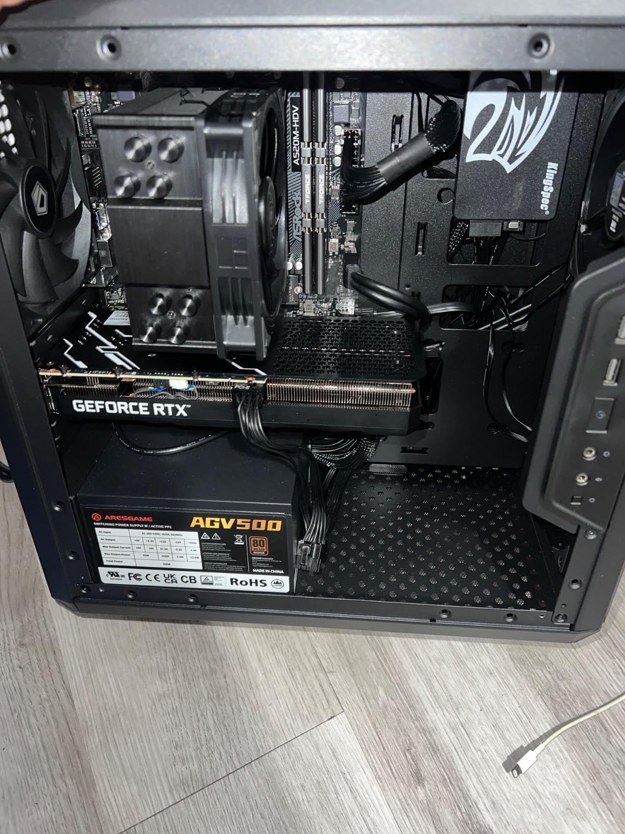ASRock A520M-HDV Supports AMD AM4 Socket Ryzen™ 3000, 4000 G-Series and 5000 and 5000 G-Series Desktop Processors Motherboard, 32 GB memory storage - Customer Photo 3
