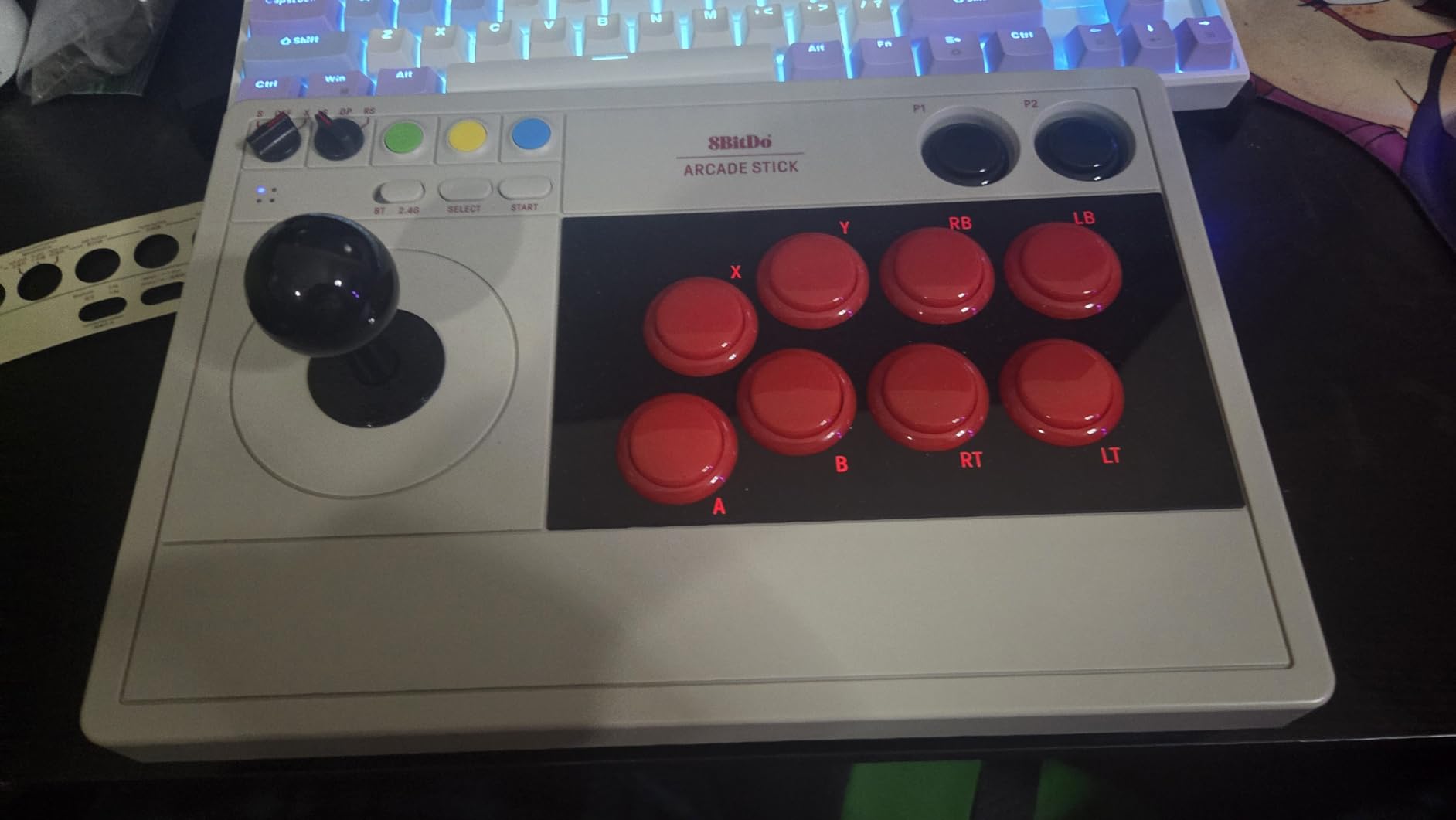 8Bitdo Arcade Stick for Switch & Windows, Arcade Fight Stick Support Wireless Bluetooth, 2.4G Receiver and Wired Connection customer photo 1