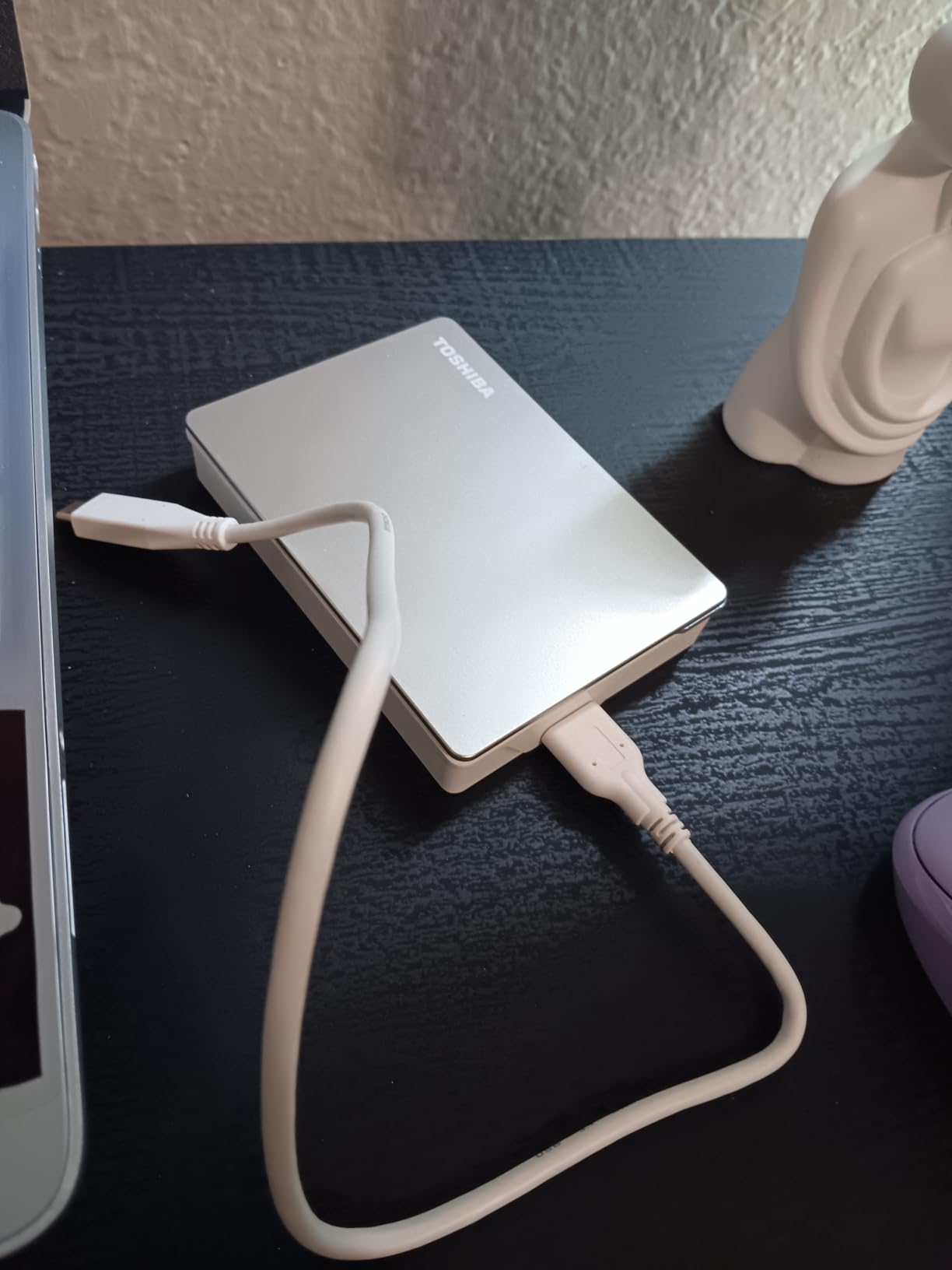 Toshiba Canvio Flex 2TB Portable External Hard Drive USB-C USB 3.0, Silver for PC, Mac, & Tablet - HDTX120XSCAA - Customer Photo 2
