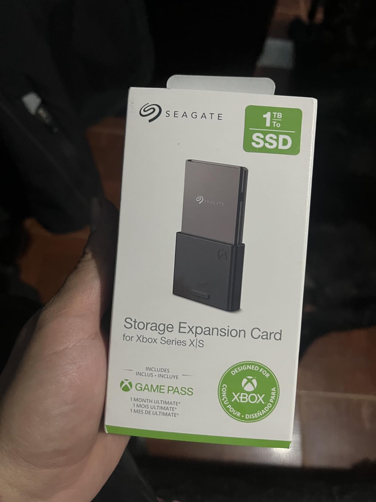 Seagate Storage Expansion Card for Xbox Series X|S 1 TB Solid State Drive - NVMe Expansion SSD for Xbox Series X|S (STJR1000400) Customer Review Seagate Storage Expansion Card for Xbox Series X|S 1 TB Solid State Drive - NVMe Expansion SSD for Xbox Series X|S (STJR1000400) - Customer Photo 3