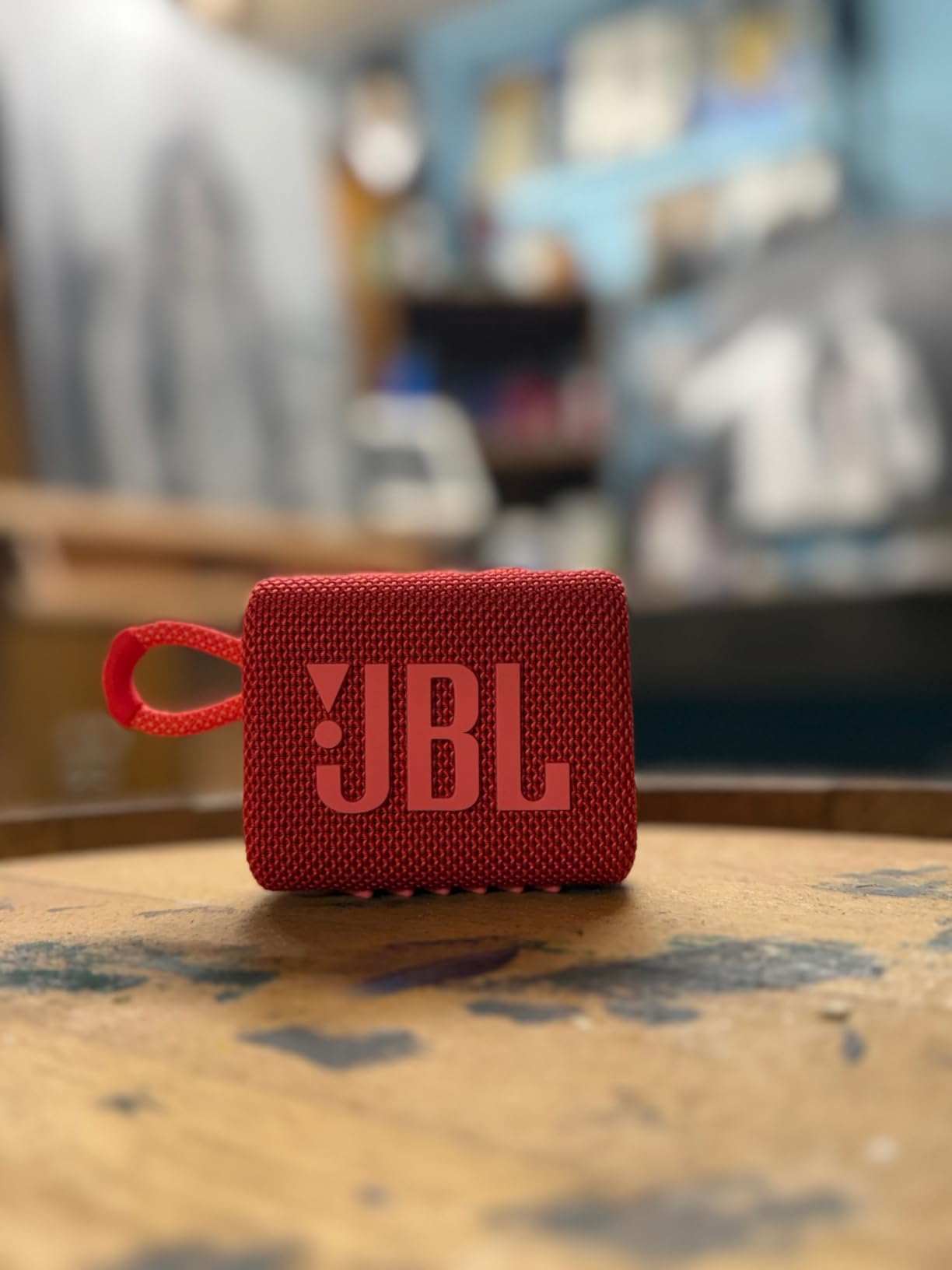 JBL Go 3 - Portable Mini Bluetooth Speaker, big audio and punchy bass, IP67 waterproof and dustproof, 5 hours of playtime, speaker for home, outdoor and travel (Black) customer photo 1