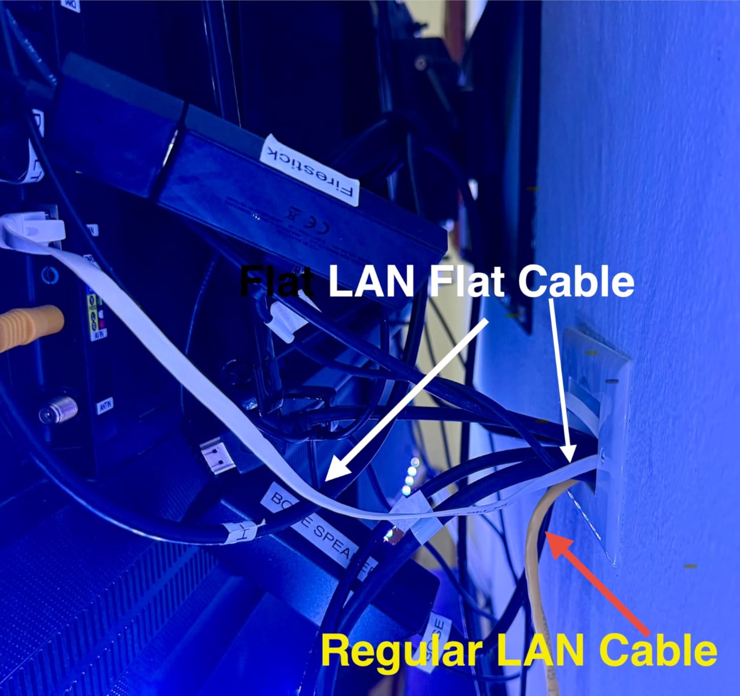 Folishine Ethernet Cable 25 ft, Cat 6e/Cat6 Ethernet Cable High Speed with Network Patch Cords, LAN Cable Clips with Rj45 Connector for Router Modem Faster Than Cat 5e/Cat 5-White - Customer Photo 1