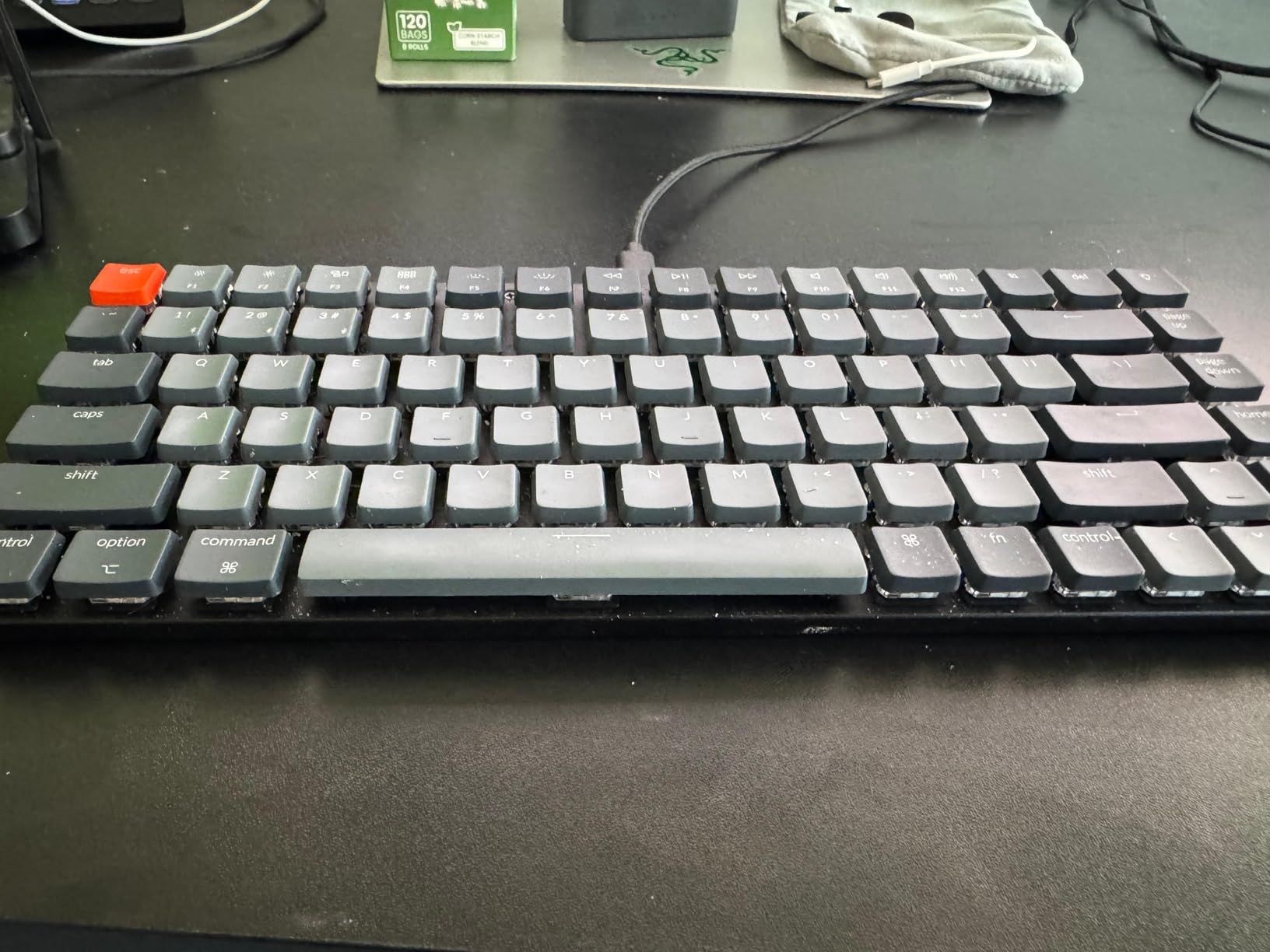 K3 Version 2, 84 Keys Ultra-Slim Wireless Bluetooth/USB Wired Mechanical Keyboard with White LED Backlit, Low-Profile Keychron Mechanical Brown Switch Compatible with Mac Windows customer photo 2