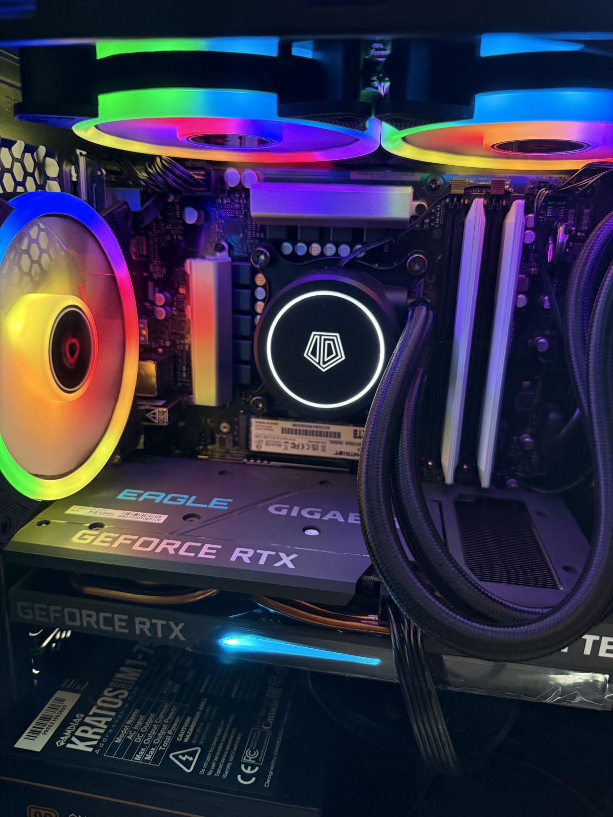 ID-COOLING FROSTFLOW X 240 Snow CPU Water Cooler LGA1700 Compatible AIO Cooler 240mm CPU Liquid Cooler White LED 2x120mm PWM Fans, Intel 1700/1200/115X, AMD AM4/AM5 Customer Review ID-COOLING FROSTFLOW X 240 Snow CPU Water Cooler LGA1700 Compatible AIO Cooler 240mm CPU Liquid Cooler White LED 2x120mm PWM Fans, Intel 1700/1200/115X, AMD AM4/AM5 - Customer Photo 1