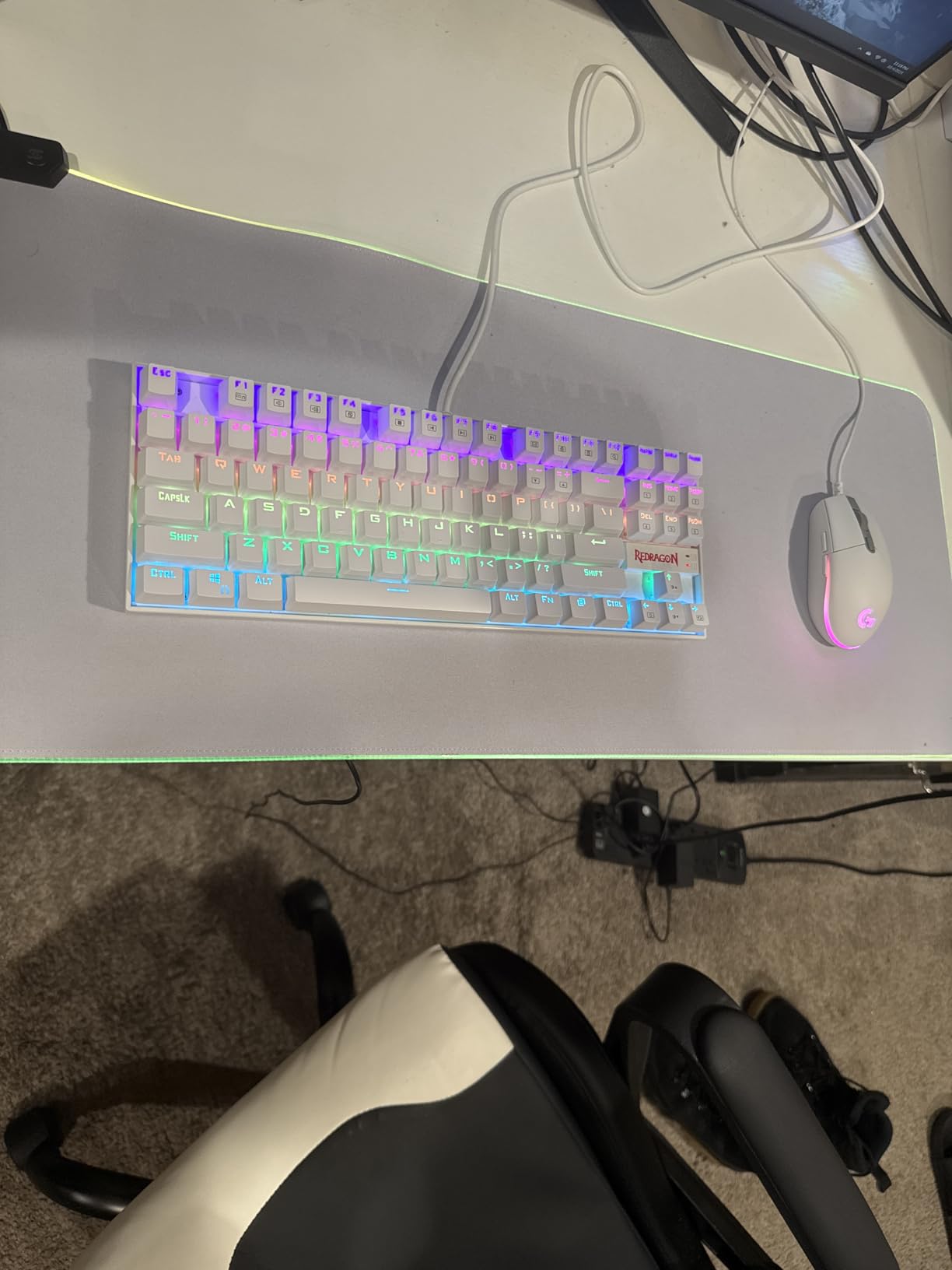 RGB Mousepad Led Mouse Pad, Large Mouse Pad,Led and Big Mouse mat - Customer Photo 1