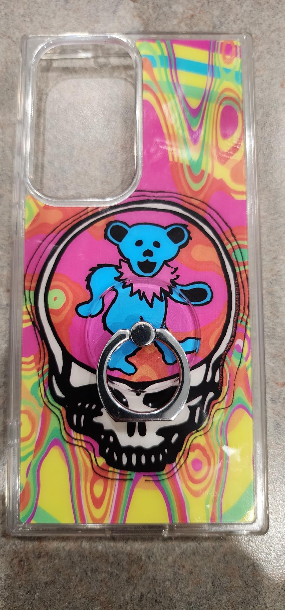 TACOMEGE Transparent Clear Phone Ring Grips Holder Kickstand, Finger Ring Stand for Cell Phone Tablet Case Accessories(Round-Clear) (1) - Customer Photo 1