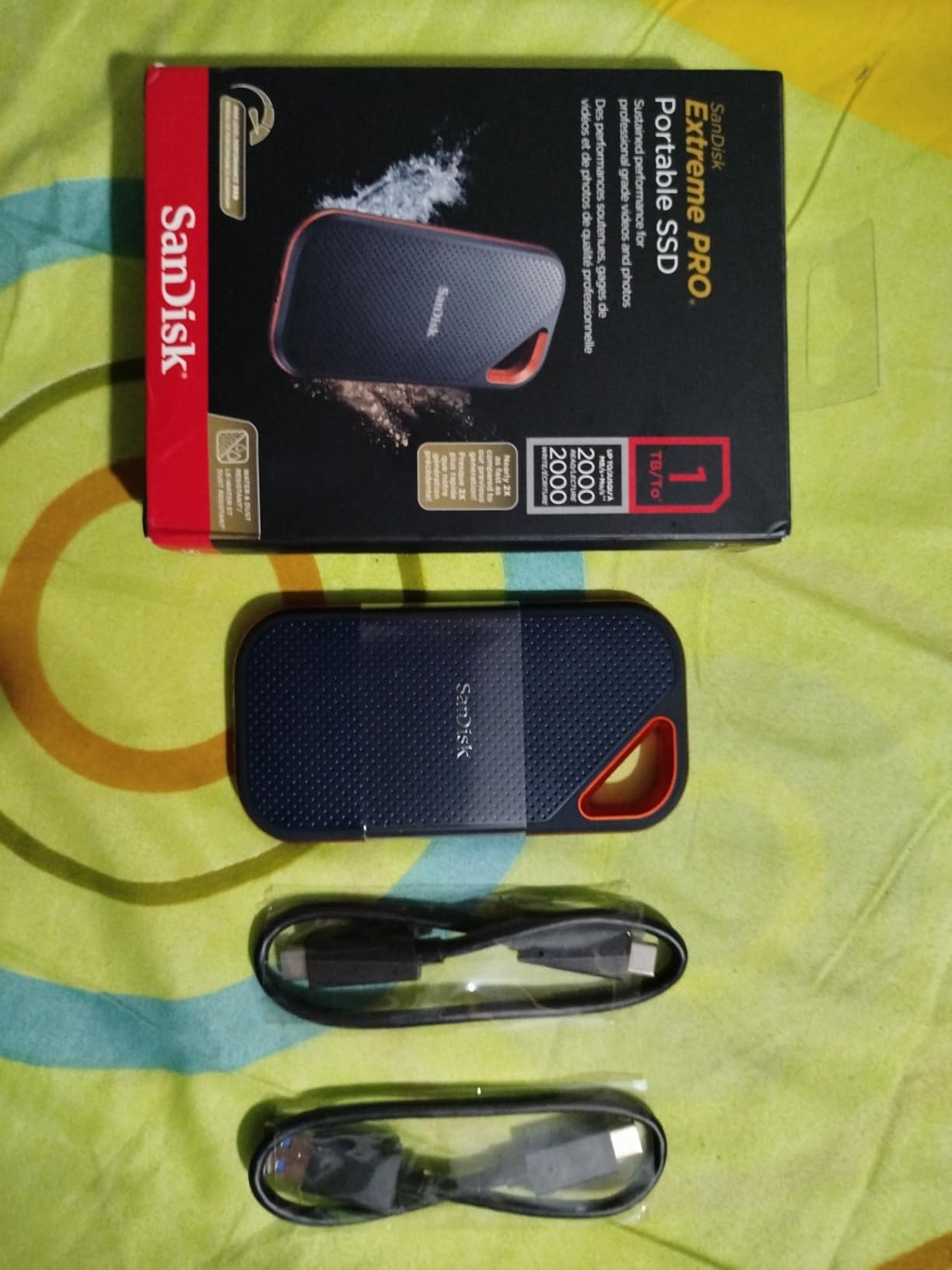 SanDisk 4TB Extreme PRO Portable SSD - Up to 2000MB/s - USB-C, USB 3.2 Gen 2x2, IP65 Water and Dust Resistance, Updated Firmware - External Solid State Drive - SDSSDE81-4T00-G25 Customer Review SanDisk 4TB Extreme PRO Portable SSD - Up to 2000MB/s - USB-C, USB 3.2 Gen 2x2, IP65 Water and Dust Resistance, Updated Firmware - External Solid State Drive - SDSSDE81-4T00-G25 - Customer Photo 3