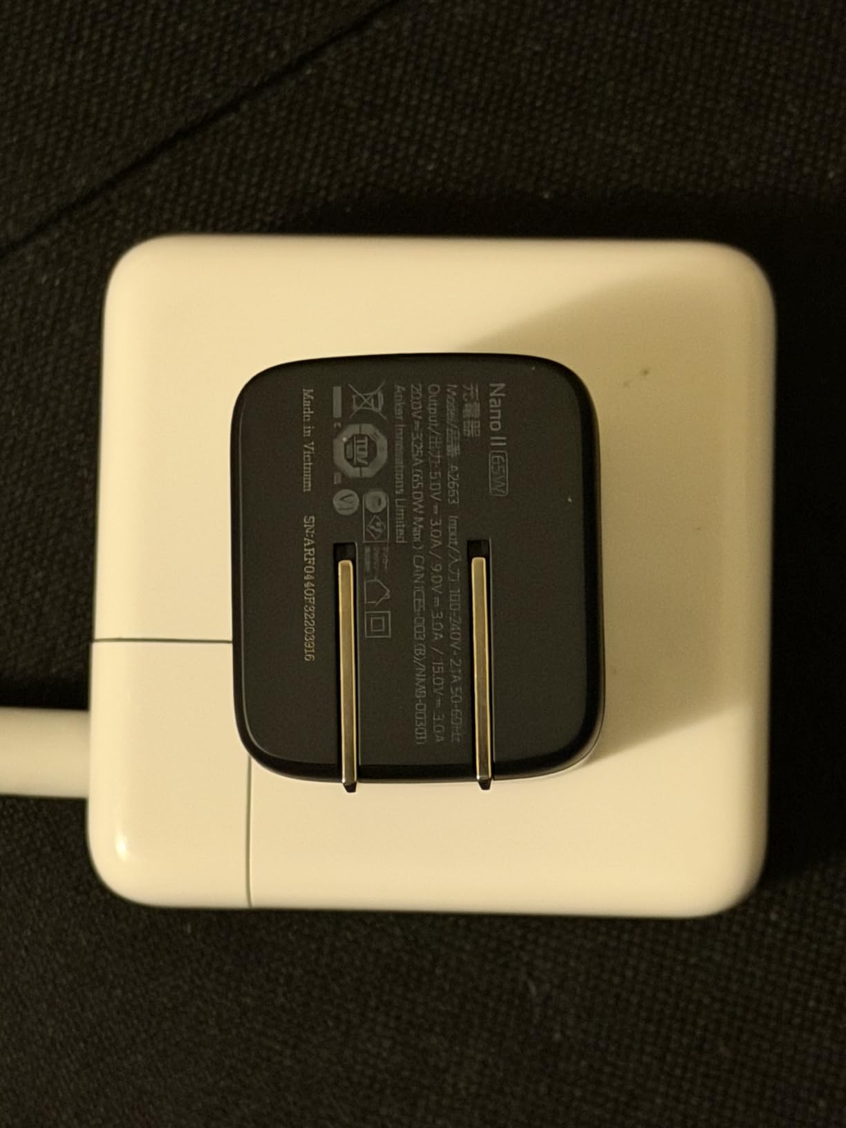 Anker Nano USB C Charger,65W GaN II PPS Fast Compact Foldable Charger for MacBook Pro, Galaxy, Dell, iPhone 17/16, iPad Pro, and More customer photo 1