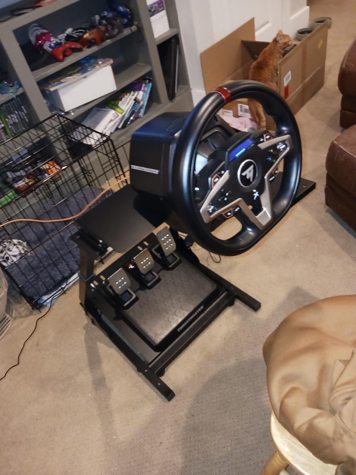 Thrustmaster T248X, Racing Wheel and Magnetic Pedals, HYBRID DRIVE, Magnetic Paddle Shifters, Dynamic Force Feedback, Screen with Racing Information (Compatible with XBOX Series X/S, One, PC) Customer Review Thrustmaster T248X, Racing Wheel and Magnetic Pedals, HYBRID DRIVE, Magnetic Paddle Shifters, Dynamic Force Feedback, Screen with Racing Information (Compatible with XBOX Series X/S, One, PC) - Customer Photo 1