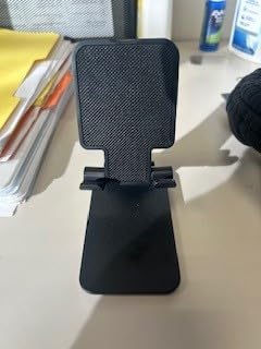2 Pcs Cell Phone Stand, Adjustable Angle Height Phone Stand for Desk, Fully Foldable/Portable Phone Holder, Compatible for iPhone 16/15/14/13/12/Smartphones - Customer Photo 2