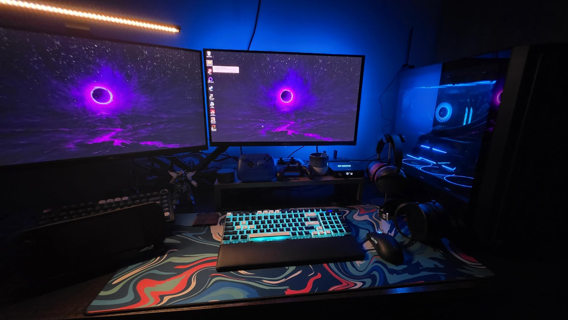 Govee Smart LED Light Bars, Work with Alexa and Google Assistant, RGBICWW WiFi TV Backlights with Scene and Music Modes for Gaming, Pictures, PC, Room Decoration - Customer Photo 5