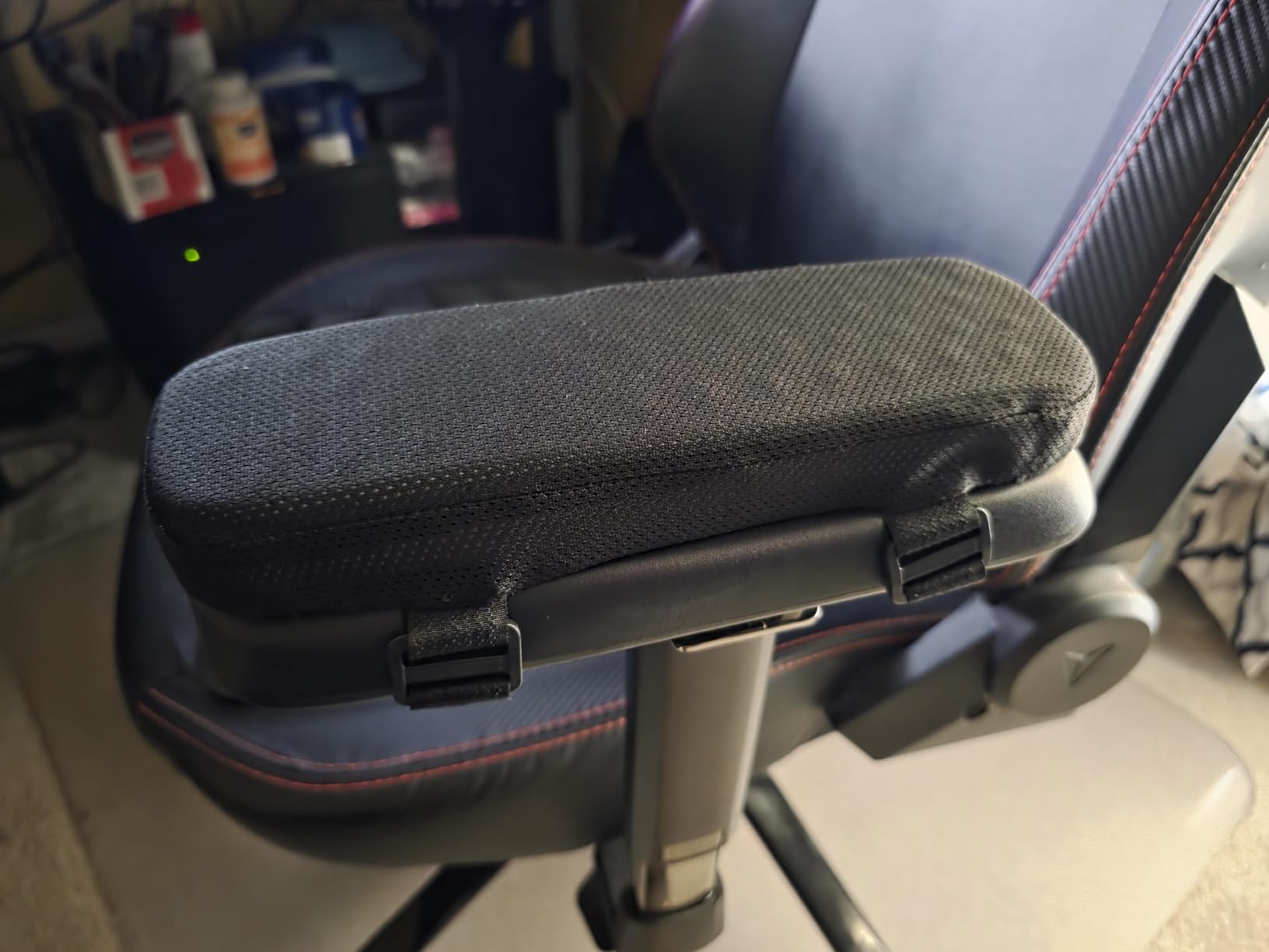 Chair Armrest Cooling Gel Cushions Elbow Pillow Pressure Relief Office Chair Gaming Chair armrest with Memory Foam armrest Pads 2-Piece Set of Chair - Customer Photo 2