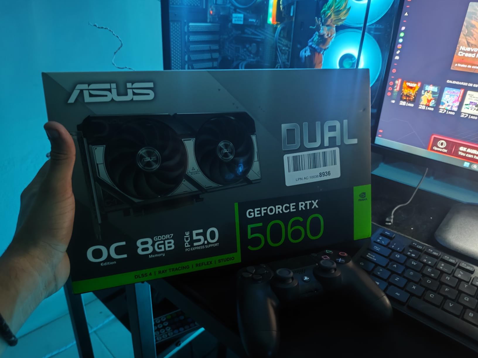 ASUS Dual NVIDIA GeForce RTX 3060 V2 OC Edition 12GB GDDR6 Gaming Graphics Card (PCIe 4.0, 12GB GDDR6 Memory, HDMI 2.1, DisplayPort 1.4a, 2-Slot, Axial-tech Fan Design, 0dB Technology) - Customer Photo 3
