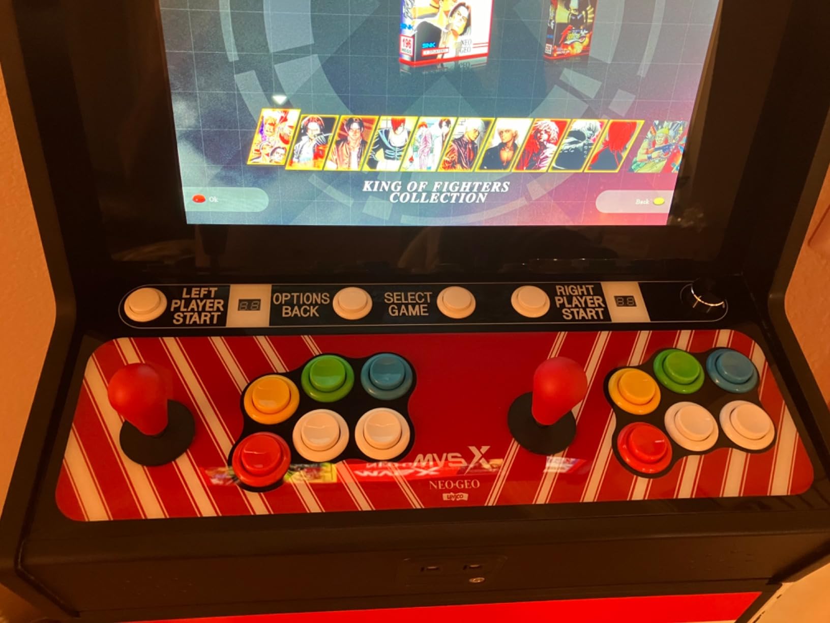 UNICO MVSX Home Arcade, Preloaded 50 SNK Licenced Retro Games, Support Two Players to Play Games Concurrently, Including The King of Fighters/Metal Slug and More - Customer Photo 5