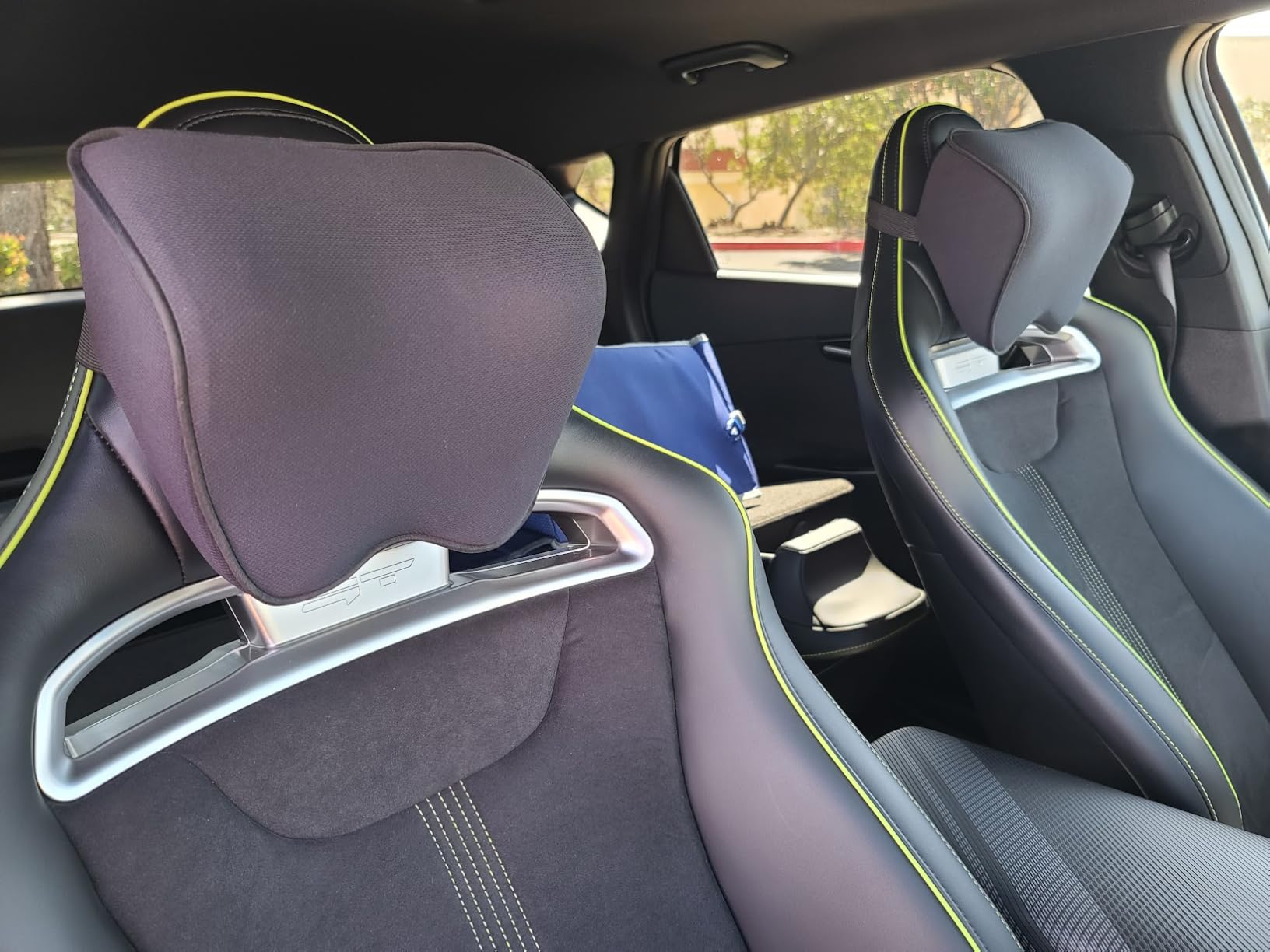 Crofy 2-Pack Car Neck Pillow, Softness Car Headrest Pillow for Driving with Adjustable Strap, 100% Memory Foam and Breathable Removable Cover, Comfortable Ergonomic Design, 4.7 Inches Thick Customer Review Crofy 2-Pack Car Neck Pillow, Softness Car Headrest Pillow for Driving with Adjustable Strap, 100% Memory Foam and Breathable Removable Cover, Comfortable Ergonomic Design, 4.7 Inches Thick - Customer Photo 1