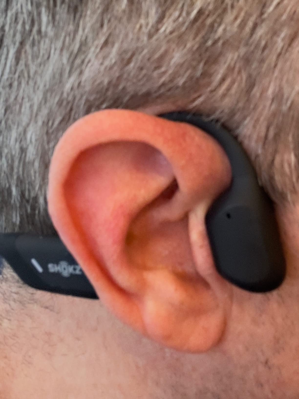 SHOKZ OpenRun Pro - Open-Ear Bluetooth Bone Conduction Sport Headphones, Sweat Resistant Wireless Earphones for Workouts and Running with Premium Deep Bass- Built-in Mic, with Hair Band, Black Customer Review SHOKZ OpenRun Pro - Open-Ear Bluetooth Bone Conduction Sport Headphones, Sweat Resistant Wireless Earphones for Workouts and Running with Premium Deep Bass- Built-in Mic, with Hair Band, Black - Customer Photo 3