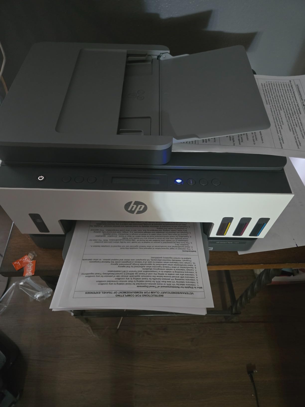 HP Smart Tank 7301 Wireless All-in-One Ink Tank Printer, Scanner, Copier with 2 years of ink included, Best-for-home office, Refillable, AI-enabled (28B70A) - Customer Photo 1