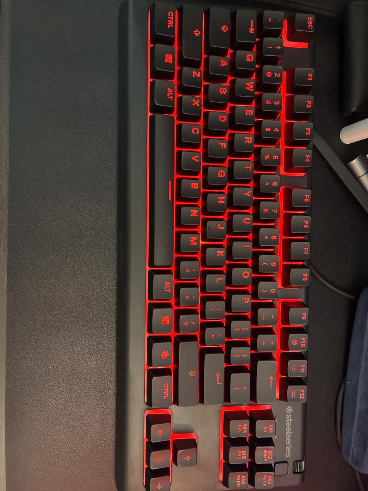 SteelSeries Apex 3 TKL RGB Gaming Keyboard – Tenkeyless Compact Form Factor - 8-Zone RGB Illumination – IP32 Water & Dust Resistant – Whisper Quiet Gaming Switch – Gaming Grade Anti-Ghosting,Black Customer Review SteelSeries Apex 3 TKL RGB Gaming Keyboard – Tenkeyless Compact Form Factor - 8-Zone RGB Illumination – IP32 Water & Dust Resistant – Whisper Quiet Gaming Switch – Gaming Grade Anti-Ghosting,Black - Customer Photo 4