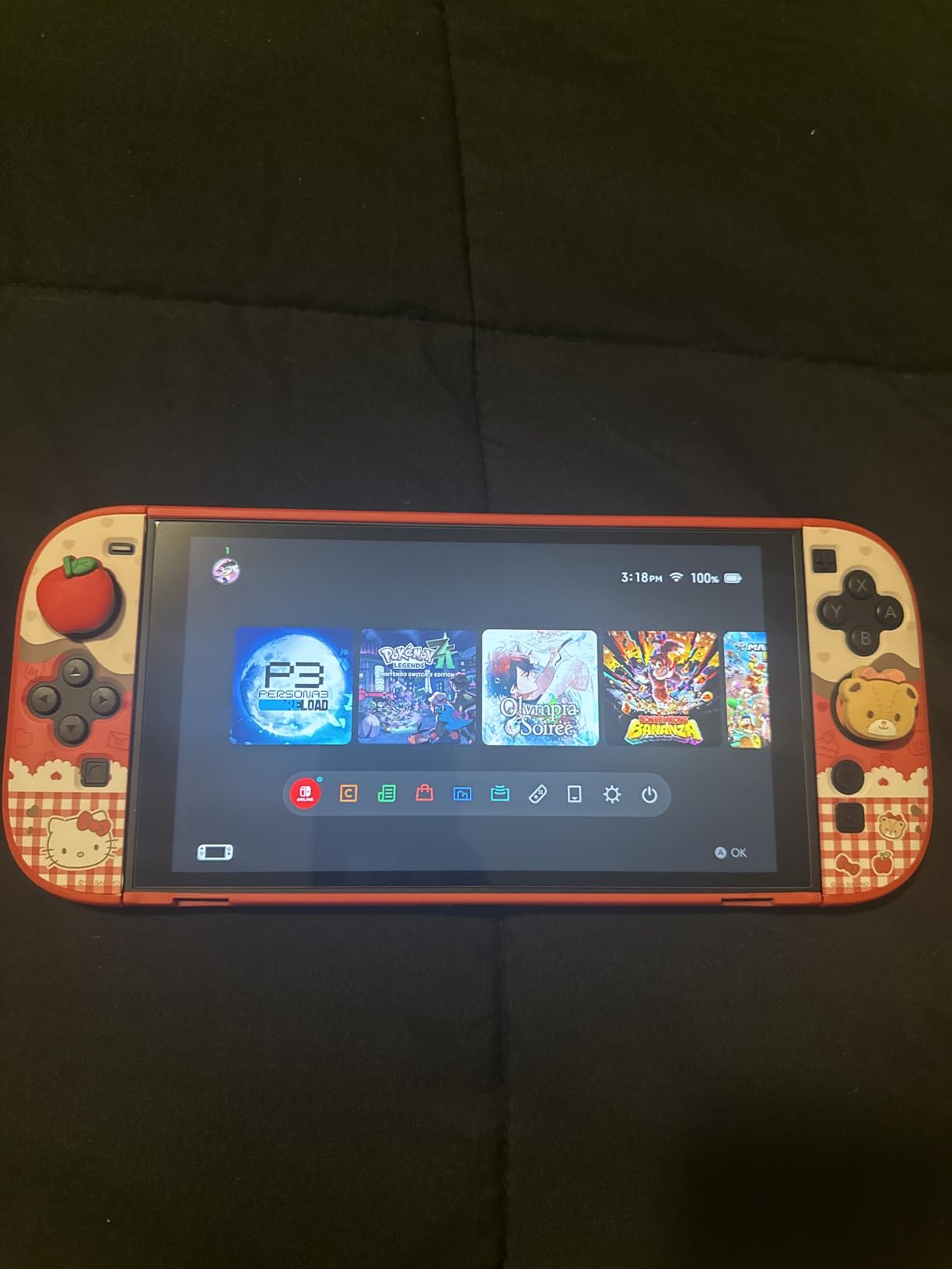 amFilm Auto-Alignment OneTouch for Nintendo Switch OLED 7.0