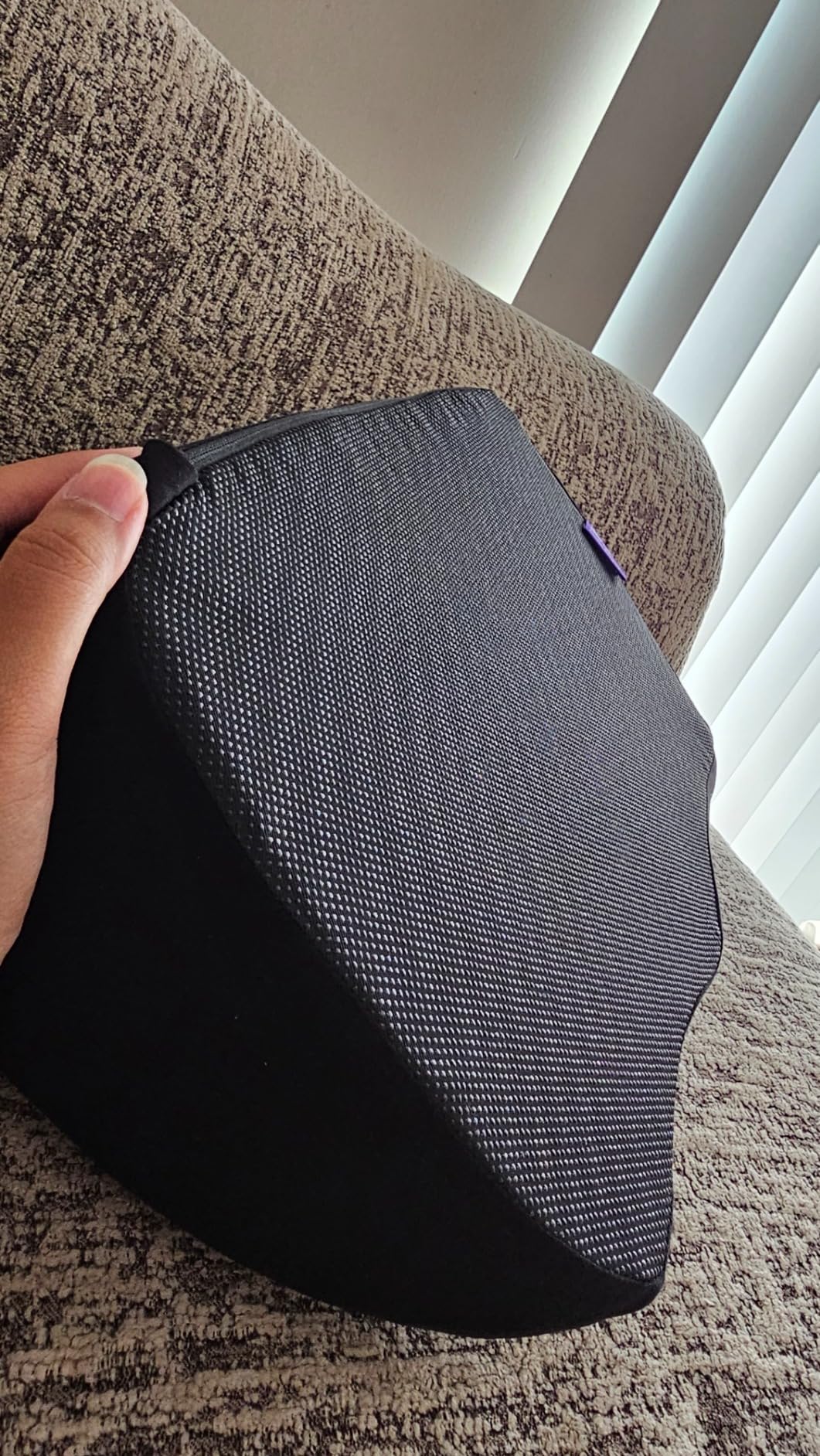 C CUSHION LAB Ergonomic Foot Rest for Under Desk - Patented Massage Ridge Design Memory Foam Foot Stool Pillow for Work, Home, Gaming, Computer, Office Chair - Footrest for Back and Hip Pain Relief Customer Review C CUSHION LAB Ergonomic Foot Rest for Under Desk - Patented Massage Ridge Design Memory Foam Foot Stool Pillow for Work, Home, Gaming, Computer, Office Chair - Footrest for Back and Hip Pain Relief - Customer Photo 5