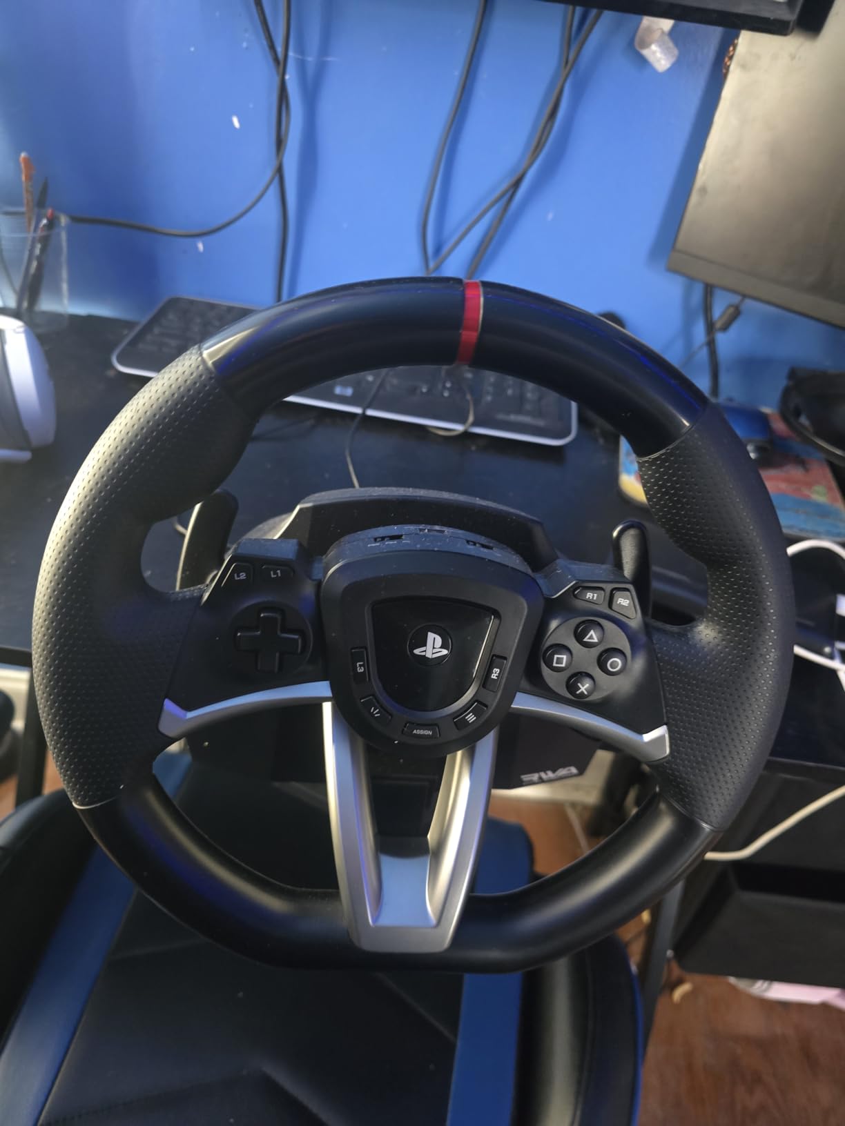 HORI Racing Wheel Apex for Playstation 5, PlayStation 4 and PC - Officially Licensed by Sony - Compatible with Gran Turismo 7 Customer Review HORI Racing Wheel Apex for Playstation 5, PlayStation 4 and PC - Officially Licensed by Sony - Compatible with Gran Turismo 7 - Customer Photo 1